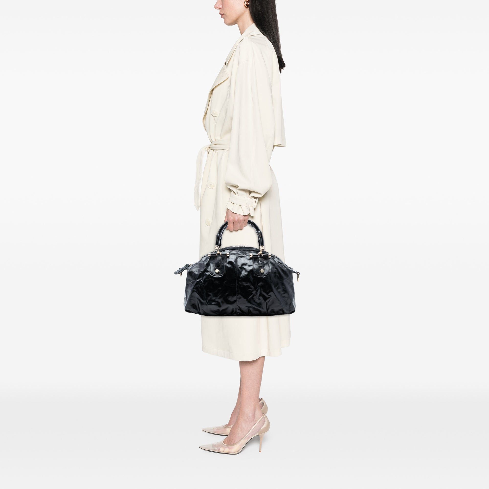 Gucci Coated Canvas Bamboo Dialux Pop Satchel Size ONE SIZE - 7 Thumbnail
