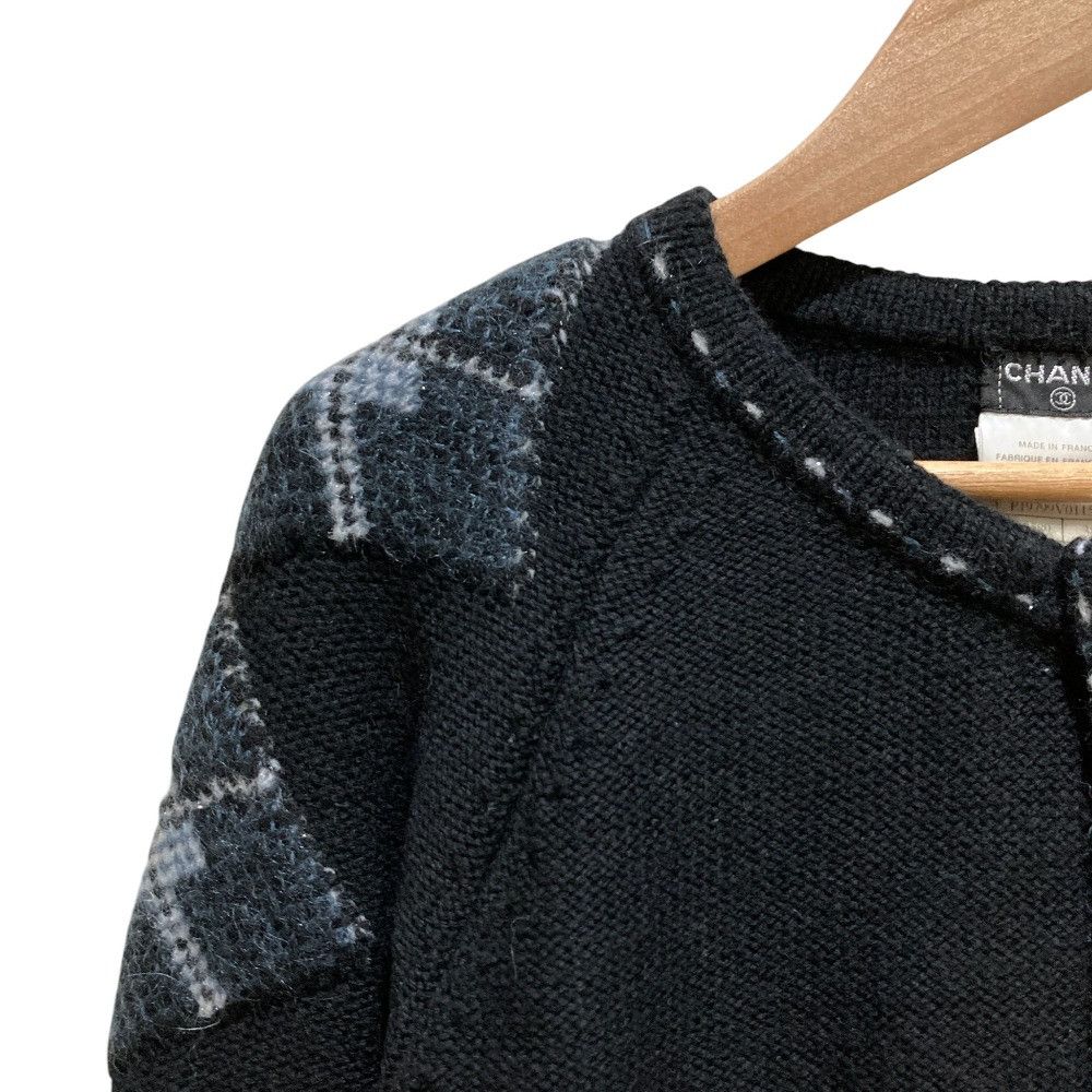 Chanel Chanel Chanel Coco Mark Cashmere Blend Knit Cardigan Textile Tops P19799 DUTY FREE for USA Size ONE SIZE - 2 Thumbnail