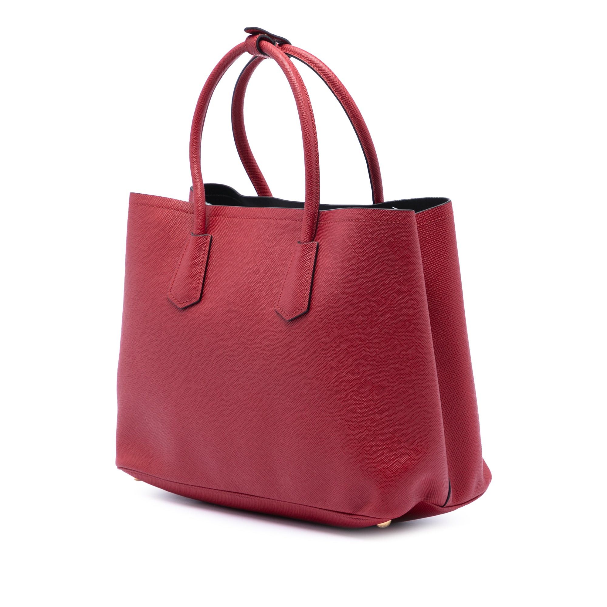 Prada Large Saffiano Cuir Double Satchel Size ONE SIZE - 2 Thumbnail