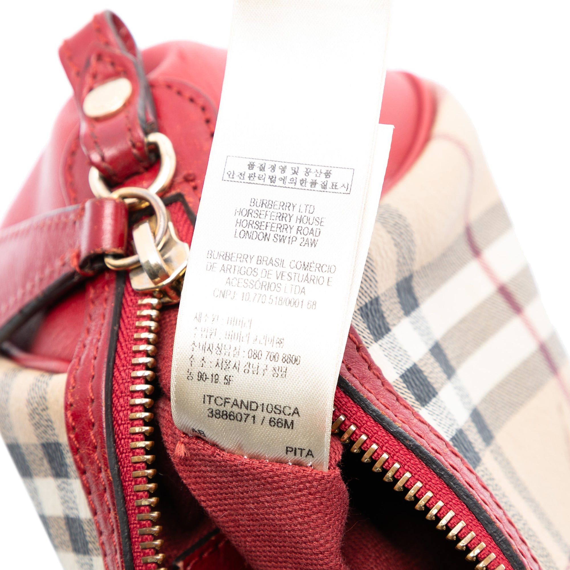Burberry Mini Haymarket Check Coated Canvas Blaze Crossbody Size ONE SIZE - 6 Thumbnail