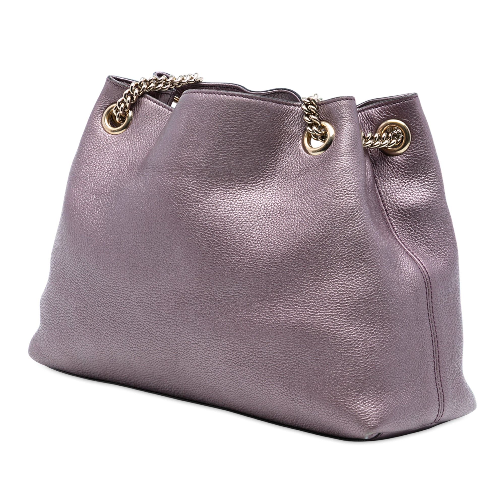 Gucci Medium Metallic Leather Soho Chain Tote Size ONE SIZE - 2 Thumbnail