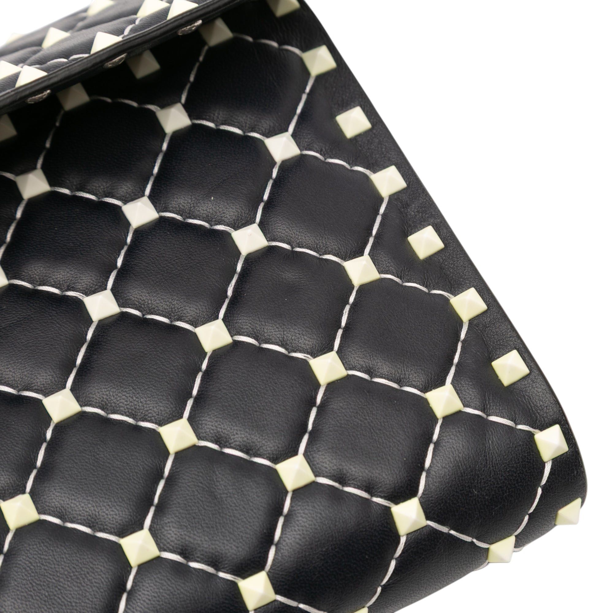Valentino Quilted Lambskin Free Rockstud Spike Wallet On Chain Size ONE SIZE - 10 Thumbnail