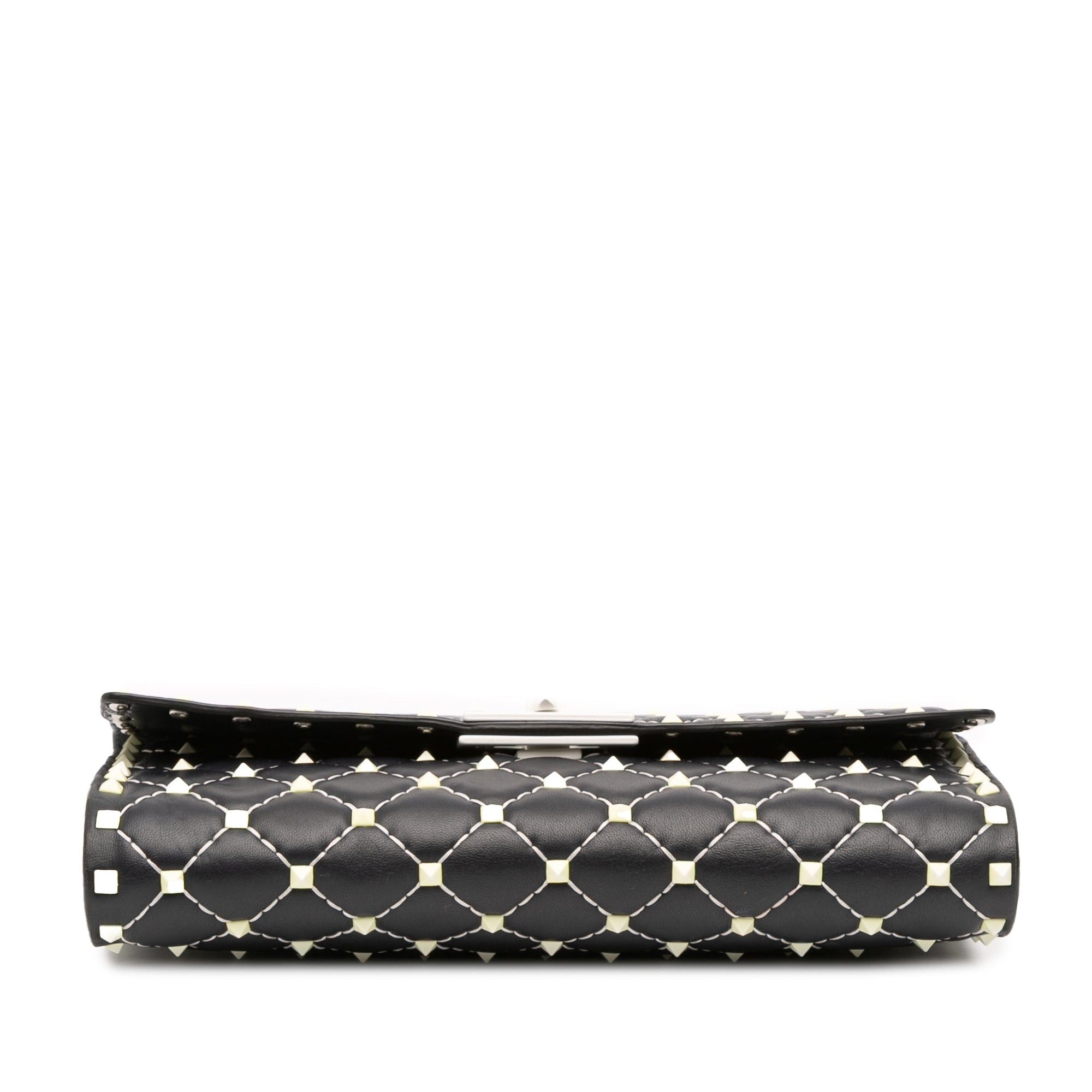 Valentino Quilted Lambskin Free Rockstud Spike Wallet On Chain Size ONE SIZE - 3 Thumbnail