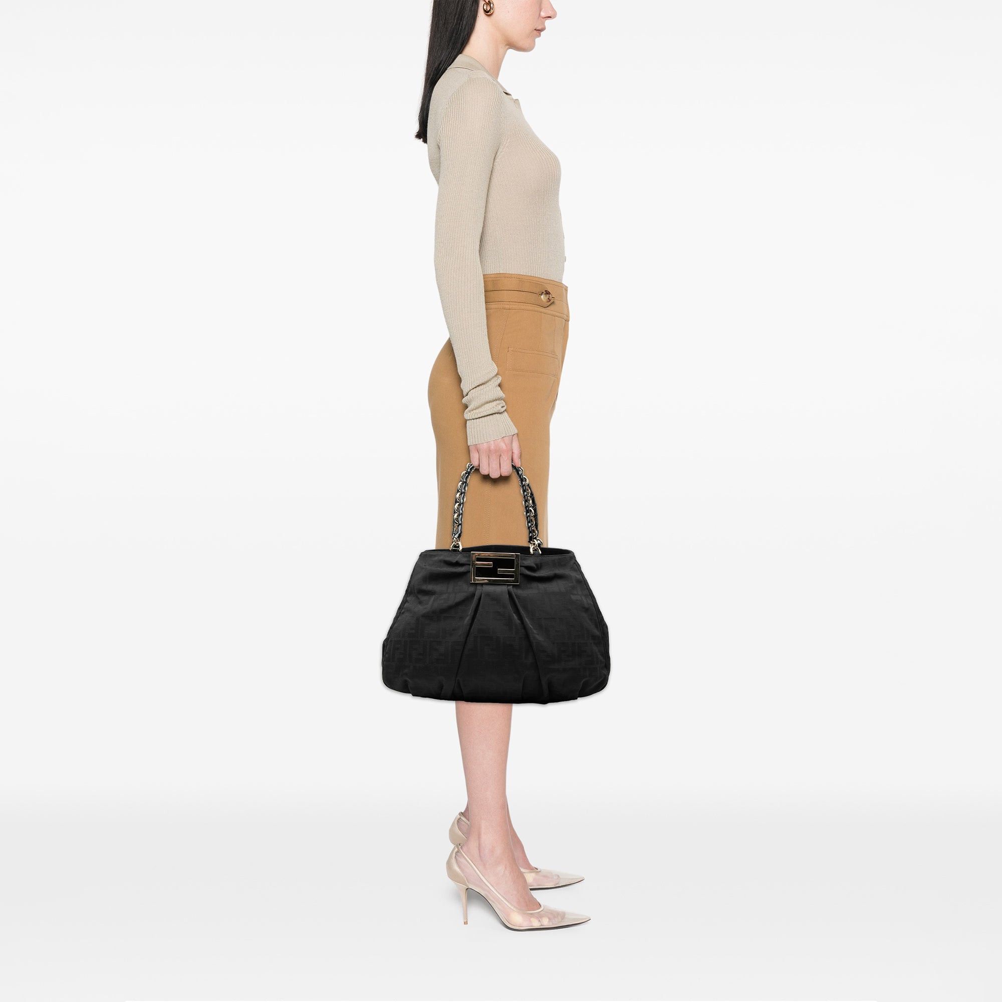 Fendi Large Zucca Canvas Mia Tote Size ONE SIZE - 7 Thumbnail