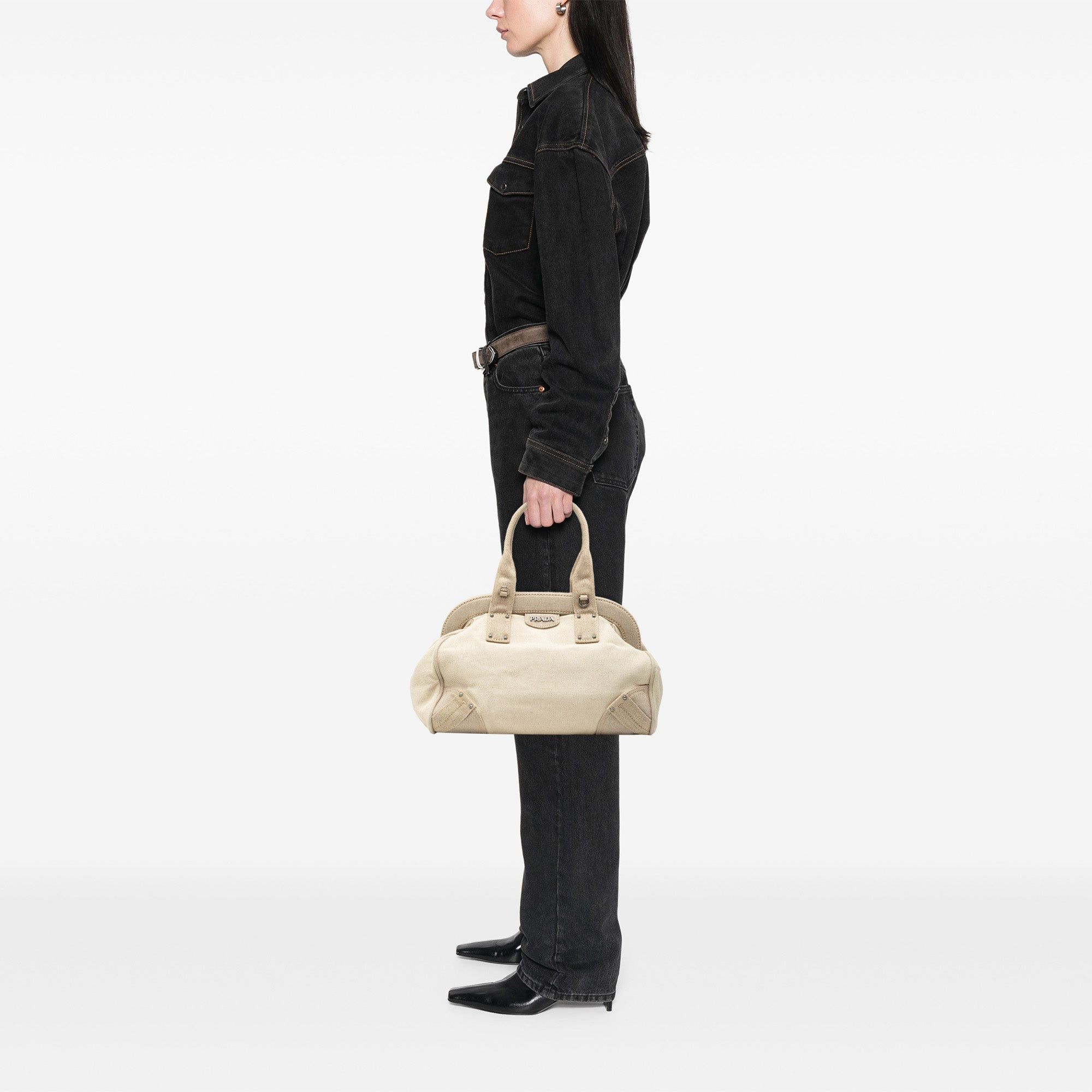 Prada Canvas Canapa Mistolino Frame Satchel Size ONE SIZE - 6 Thumbnail