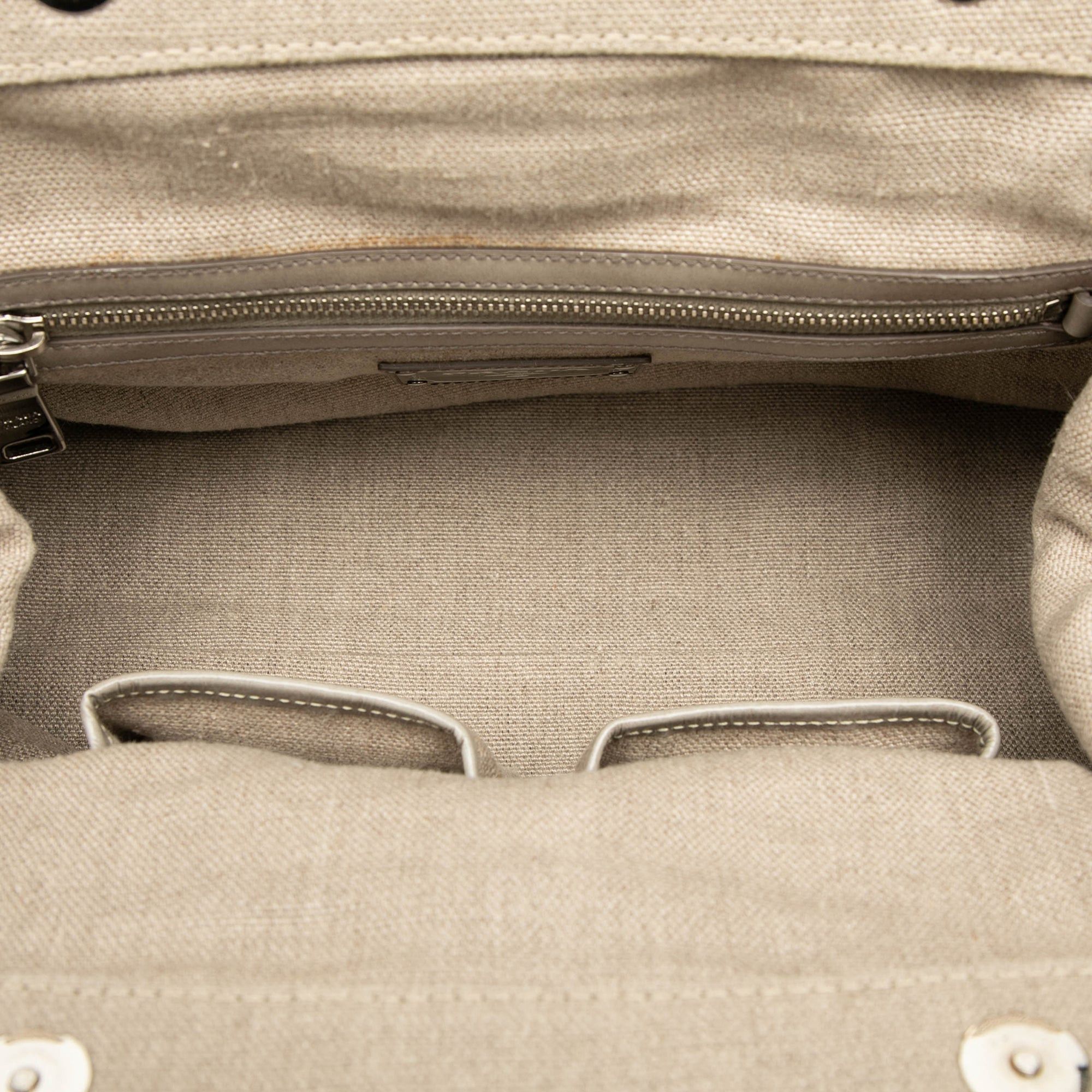 Prada Canvas Canapa Mistolino Frame Satchel Size ONE SIZE - 4 Thumbnail