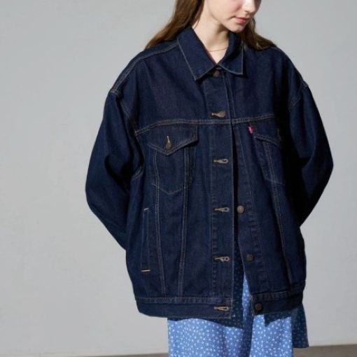 Other Other Levi's Trucker Jacket Cotton Denim Jacket Textile Outerwear A3472-0001 DUTY FREE for USA Size ONE SIZE - 3 Thumbnail