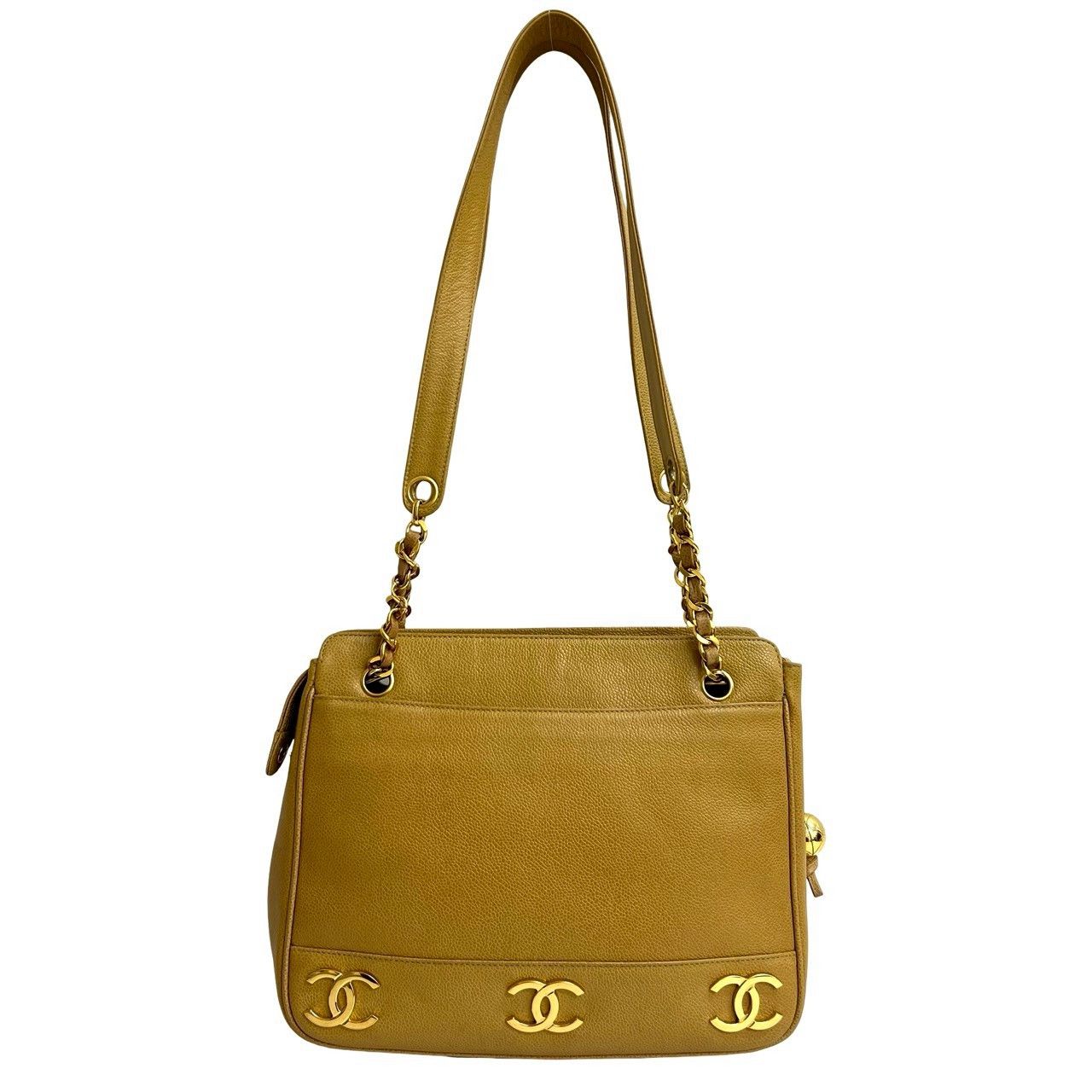 Chanel Chanel Chanel Triple Coco Caviar Leather Tote Bag Leather Tote Bag DUTY FREE for USA Size ONE SIZE - 4 Thumbnail