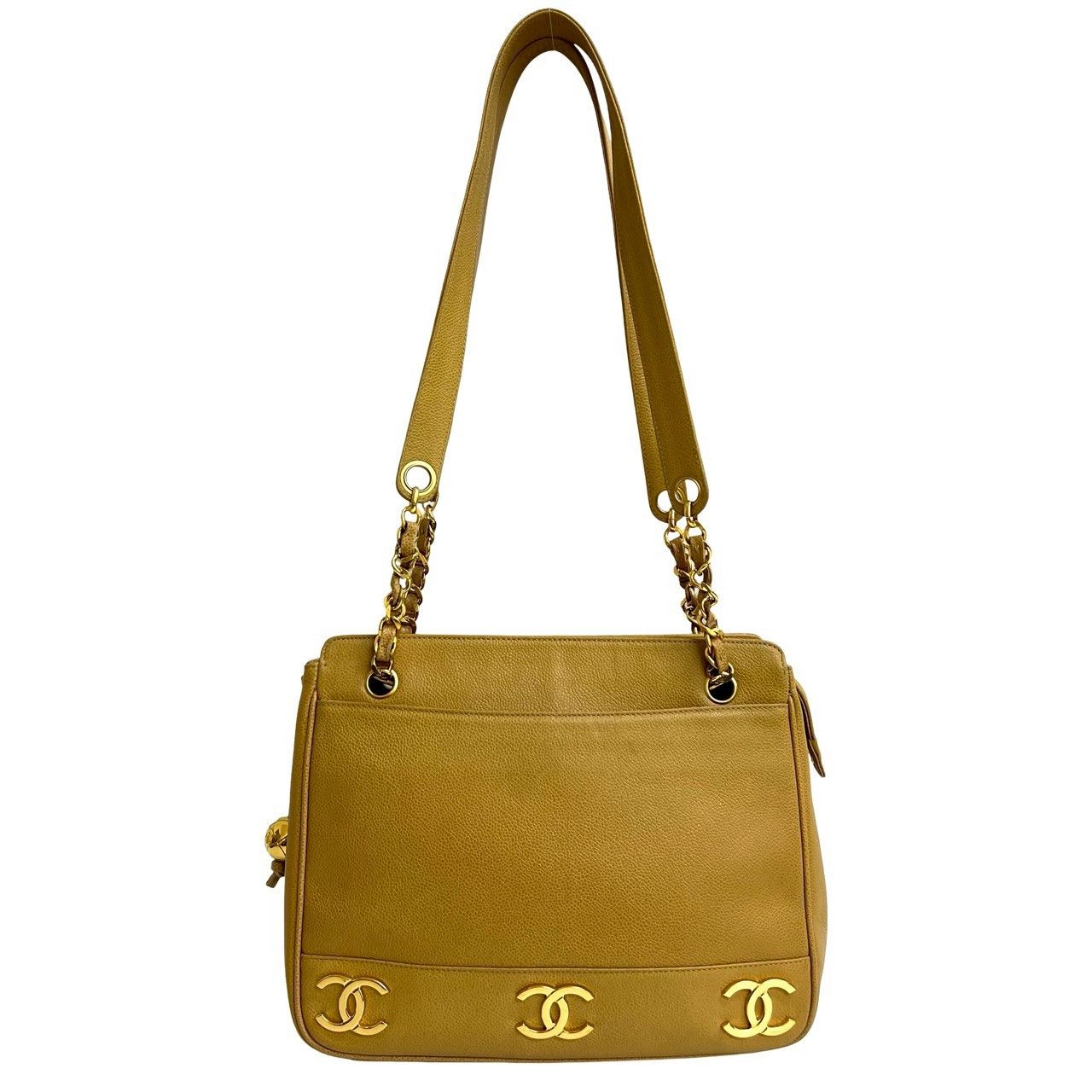 Chanel Chanel Chanel Triple Coco Caviar Leather Tote Bag Leather Tote Bag DUTY FREE for USA Size ONE SIZE - 2 Thumbnail