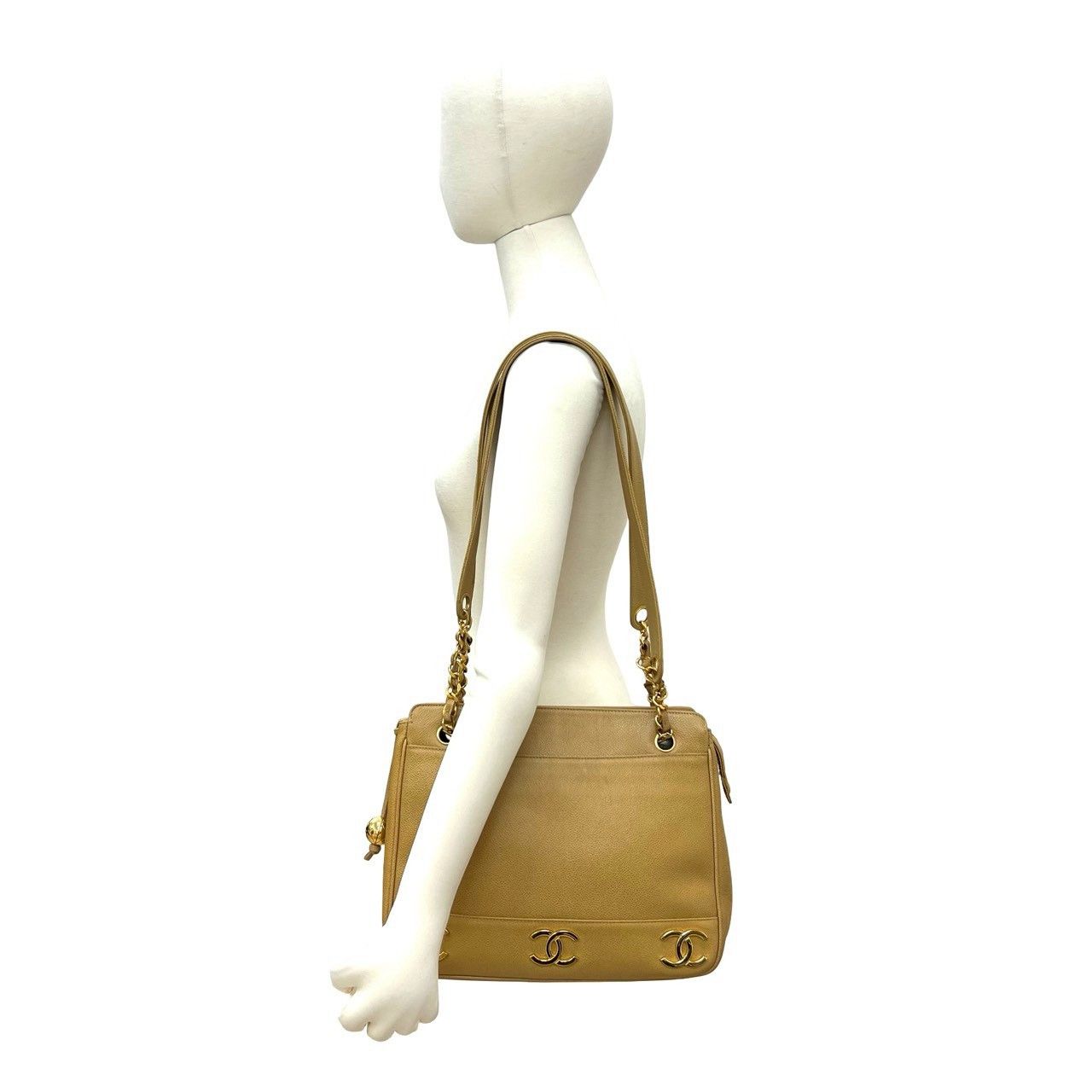 Chanel Chanel Chanel Triple Coco Caviar Leather Tote Bag Leather Tote Bag DUTY FREE for USA Size ONE SIZE - 3 Thumbnail