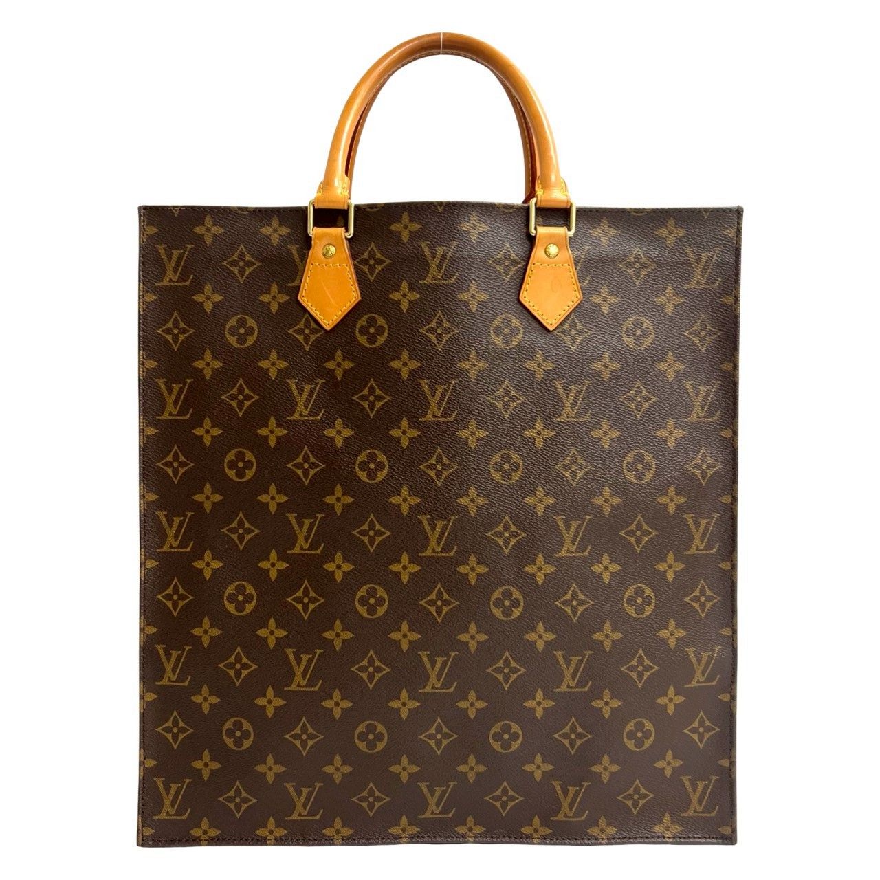 Louis Vuitton Louis Vuitton Louis Vuitton Sac Plat Monogram Handbag Leather Tote Bag DUTY FREE for USA Size ONE SIZE - 4 Thumbnail