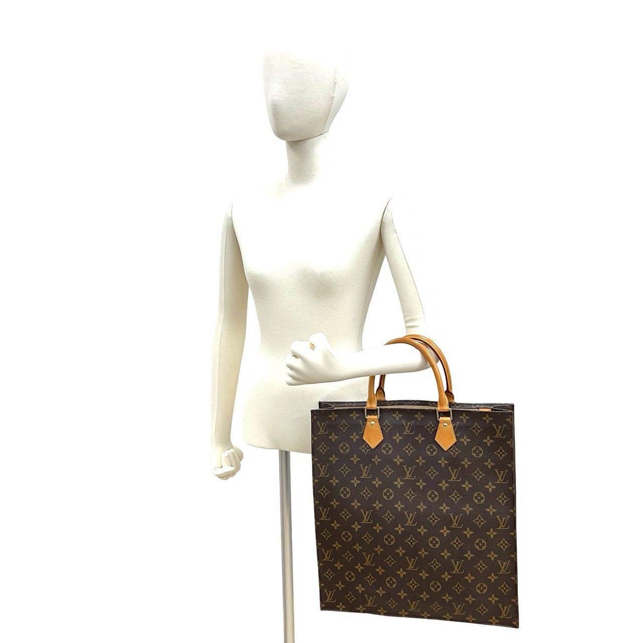 Louis Vuitton Louis Vuitton Louis Vuitton Sac Plat Monogram Handbag Leather Tote Bag DUTY FREE for USA Size ONE SIZE - 3 Thumbnail