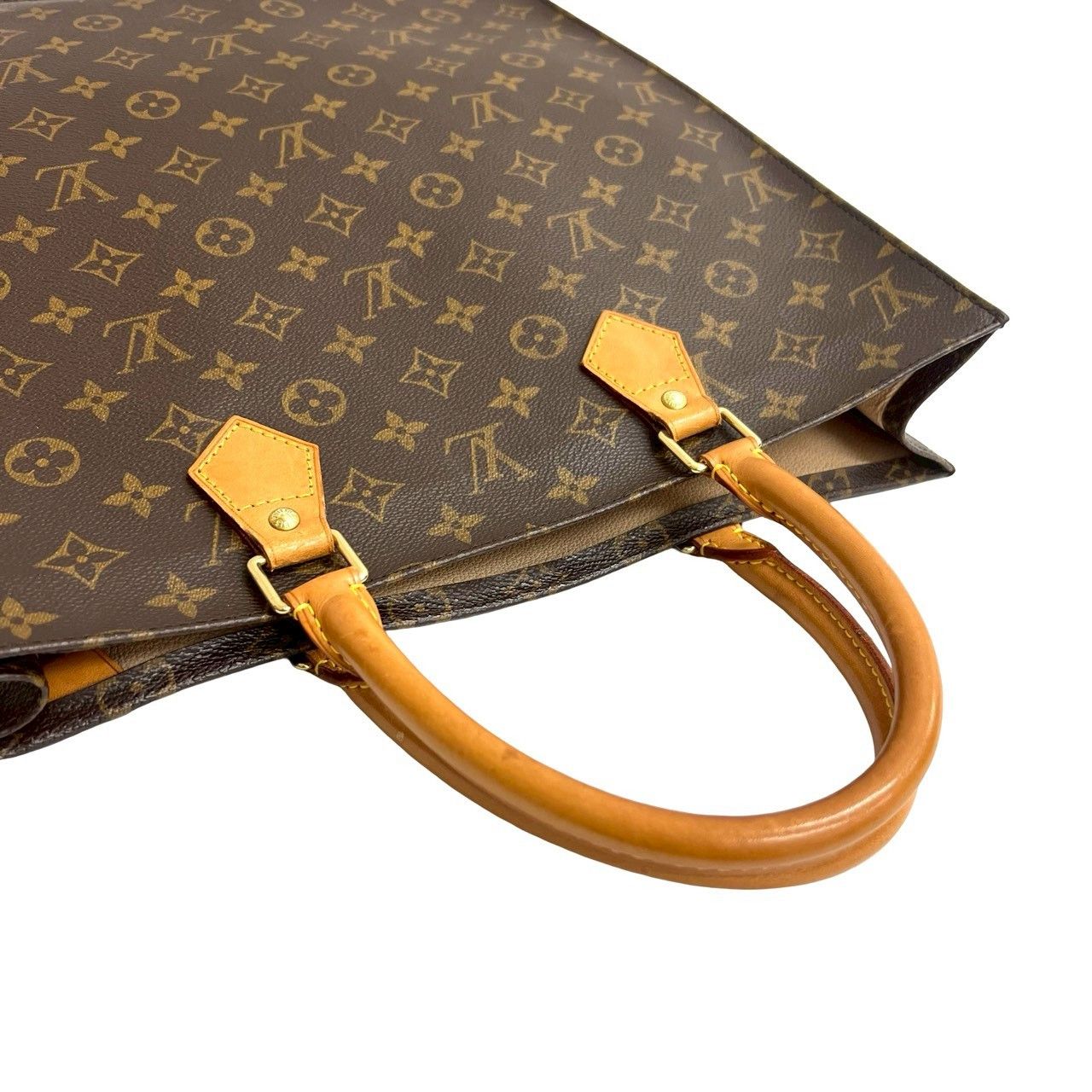 Louis Vuitton Louis Vuitton Louis Vuitton Sac Plat Monogram Handbag Leather Tote Bag DUTY FREE for USA Size ONE SIZE - 5 Thumbnail