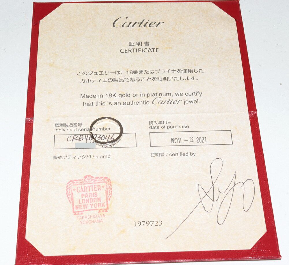 Cartier Cartier Cartier Ballerine Pt950 Diamond Ring Size 46 Precious Metal Ring B40930 DUTY FREE for USA Size ONE SIZE - 3 Thumbnail