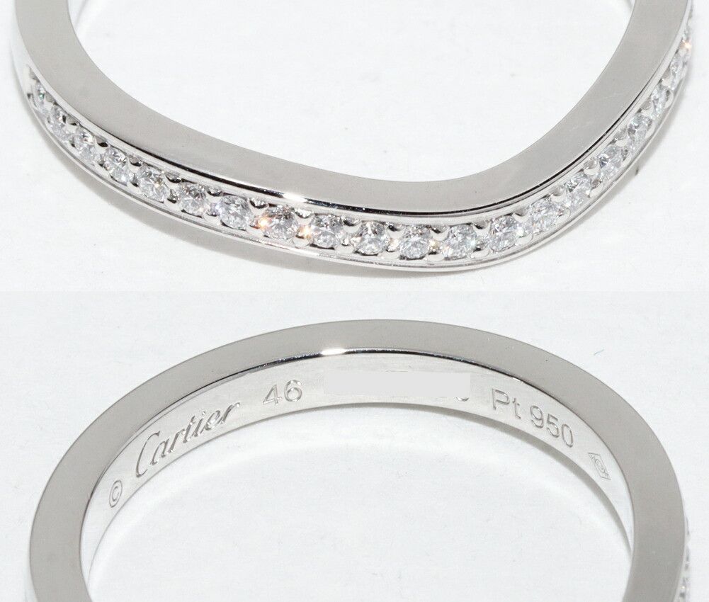 Cartier Cartier Cartier Ballerine Pt950 Diamond Ring Size 46 Precious Metal Ring B40930 DUTY FREE for USA Size ONE SIZE - 5 Thumbnail