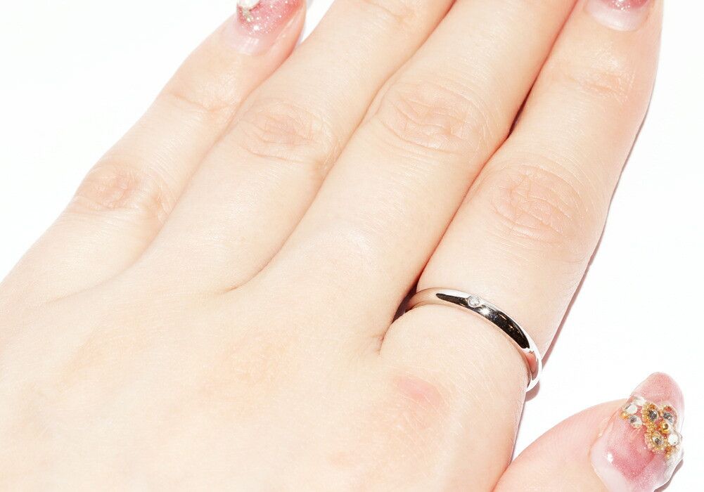 Cartier Cartier Cartier 1895 Wedding Ring Pt950 Diamond Ring Size 52 Precious Metal Ring B40577 DUTY FREE for USA Size ONE SIZE - 6 Thumbnail