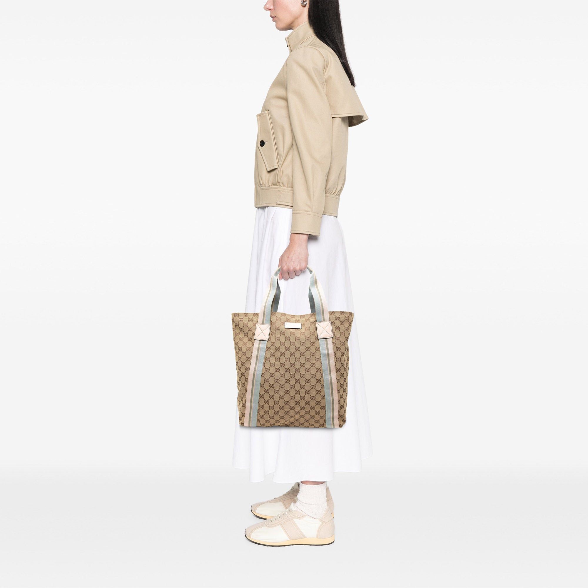 Gucci GG Canvas Web Tote Size ONE SIZE - 7 Thumbnail