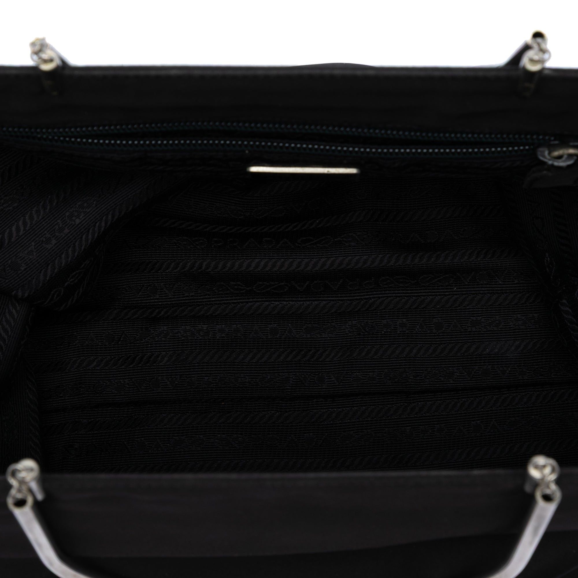 Prada Tessuto Metal Handle Bag Size ONE SIZE - 4 Thumbnail