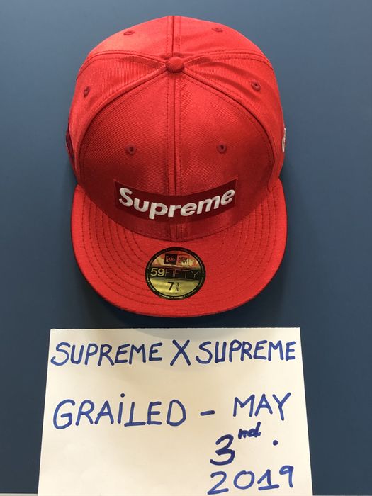 Supreme Supreme X New Era Dazzle Box Logo RED Cap | Grailed