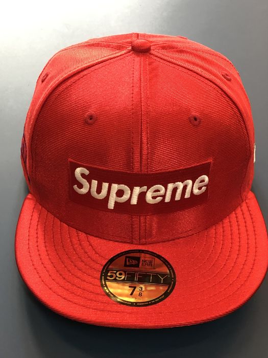 Supreme Supreme X New Era Dazzle Box Logo RED Cap | Grailed