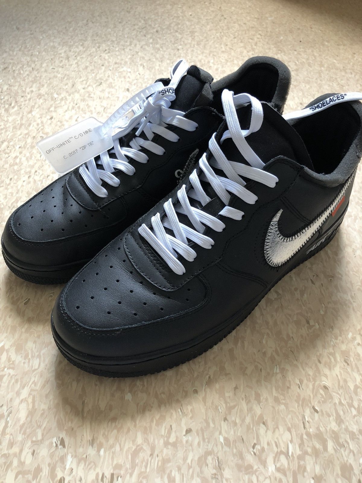 $1300. Off-White AF1 MOMA. Size 7.5. Used. For sale or trade in store  Friday at 12pm. #D1NY #MoMA #virgilabloh #offwhite
