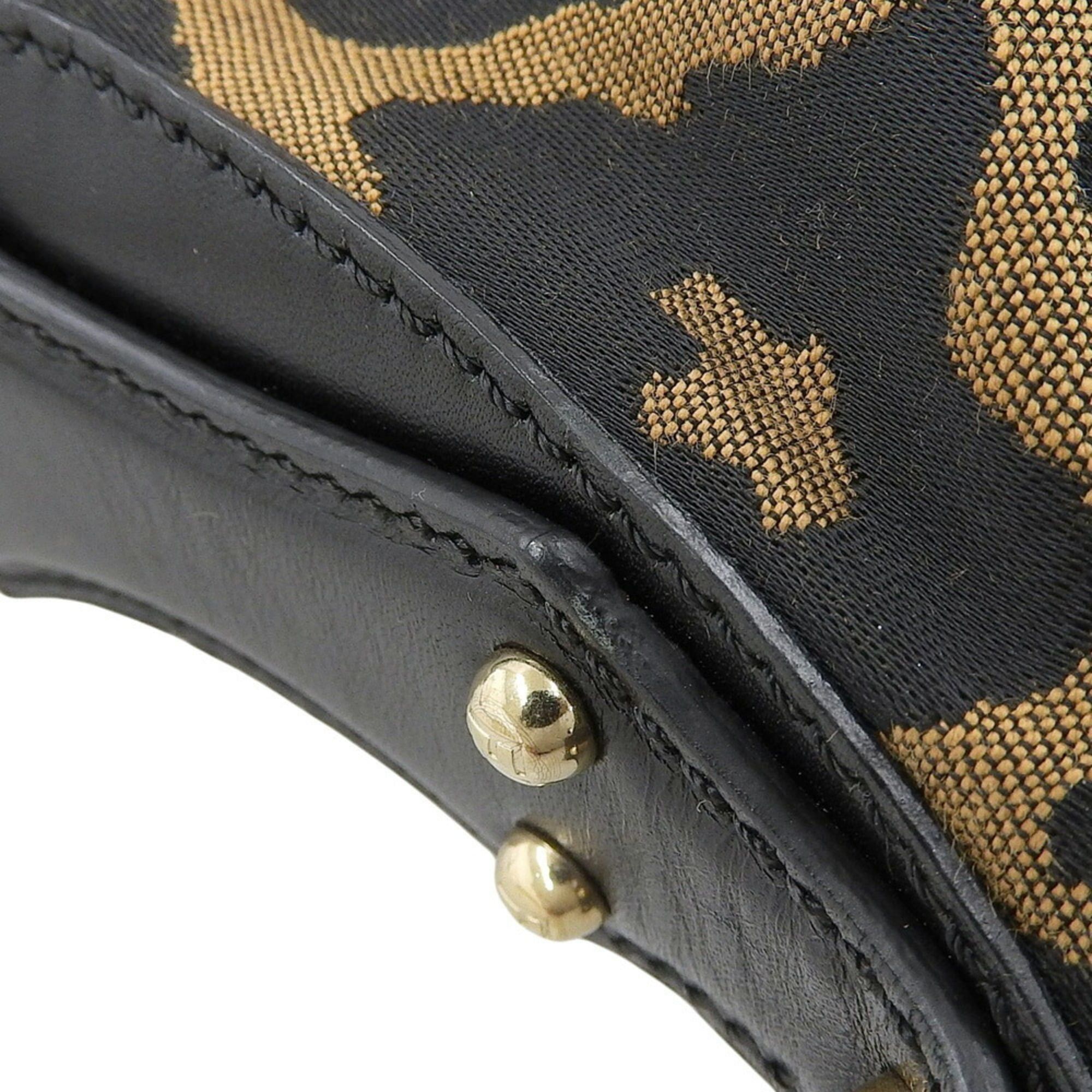 Fendi Fendi 8BR448-GT6 119-2354 Bag Canvas Leather Brown Black Leopard Print Size ONE SIZE - 7 Thumbnail