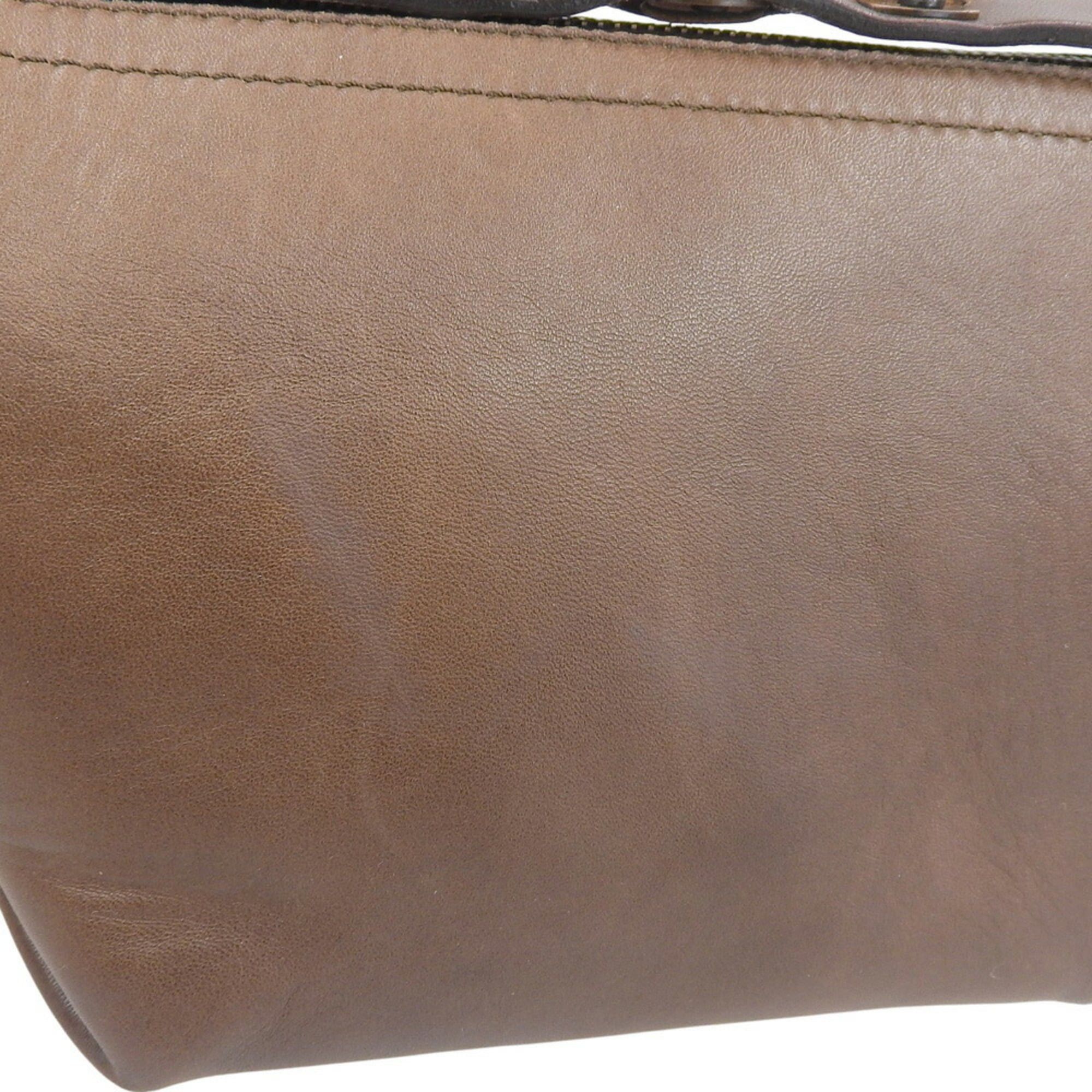 Celine Celine CE00 32 Leather Bag in Dark Brown Size ONE SIZE - 5 Thumbnail