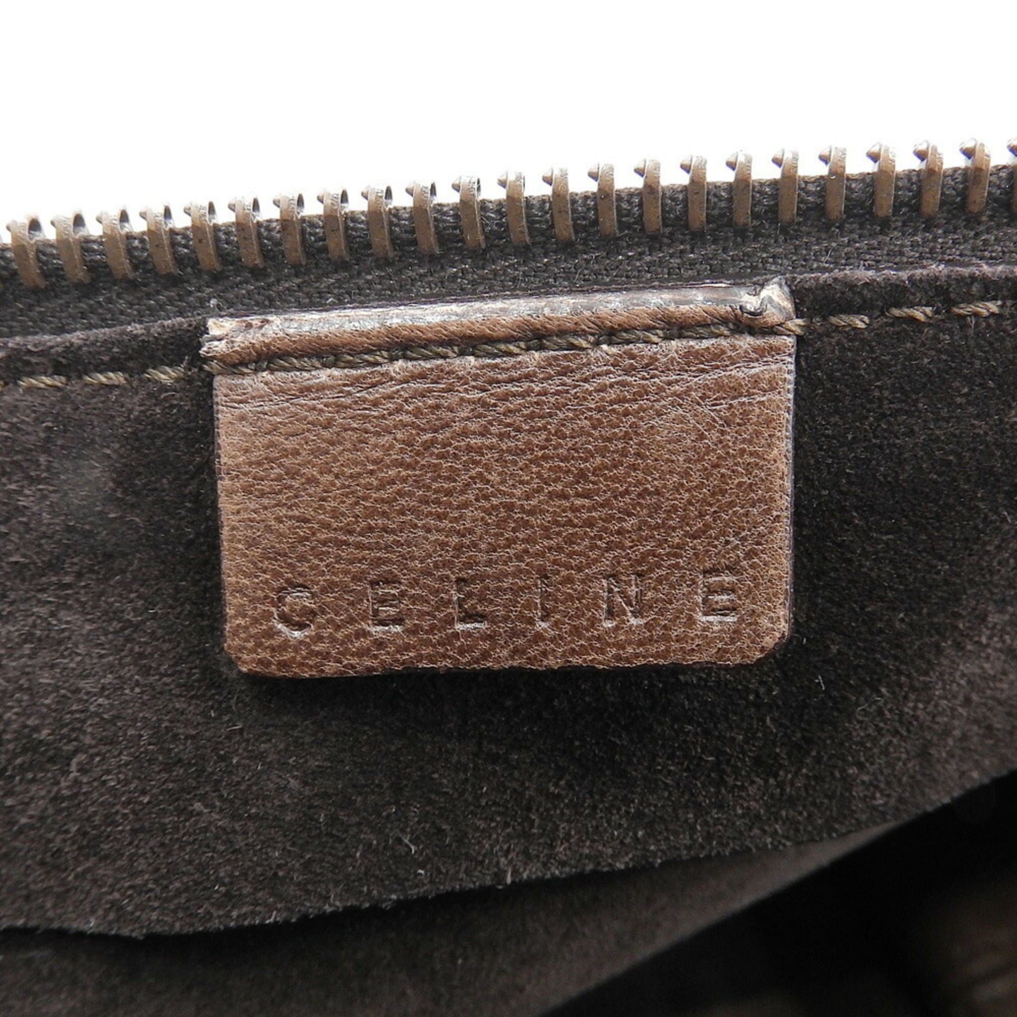 Celine Celine CE00 32 Leather Bag in Dark Brown Size ONE SIZE - 9 Thumbnail