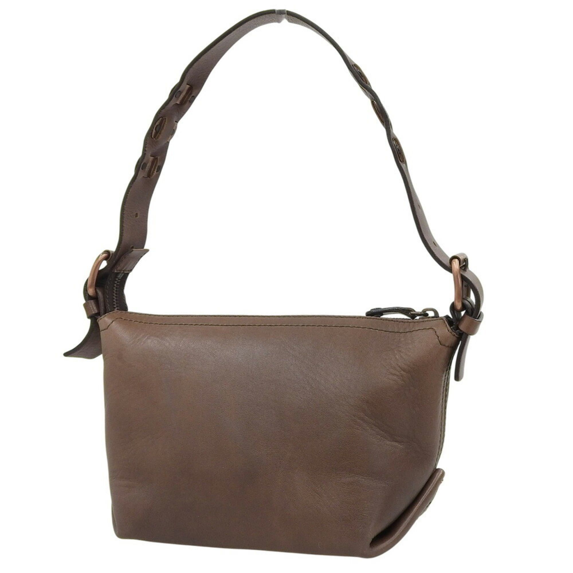 Celine Celine CE00 32 Leather Bag in Dark Brown Size ONE SIZE - 2 Thumbnail