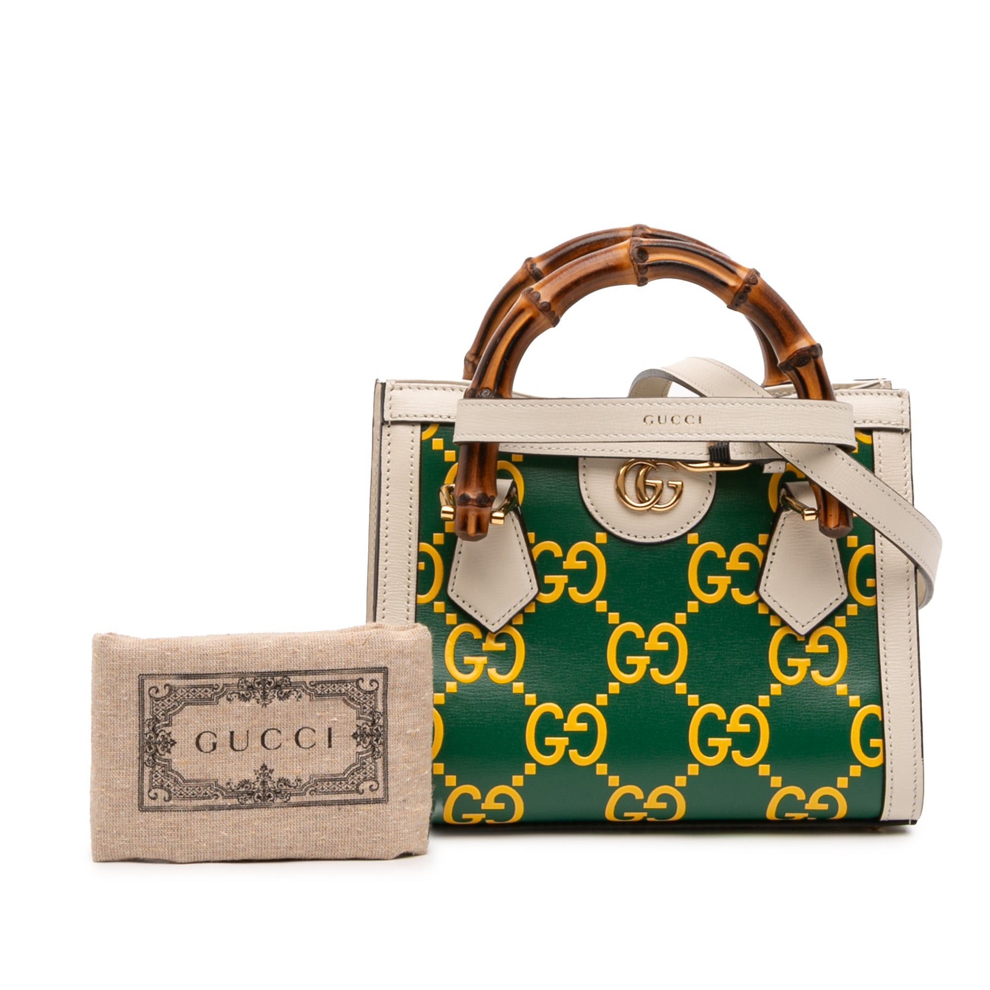 Gucci Mini Leather Bamboo GG Diana Satchel Size ONE SIZE - 12 Thumbnail