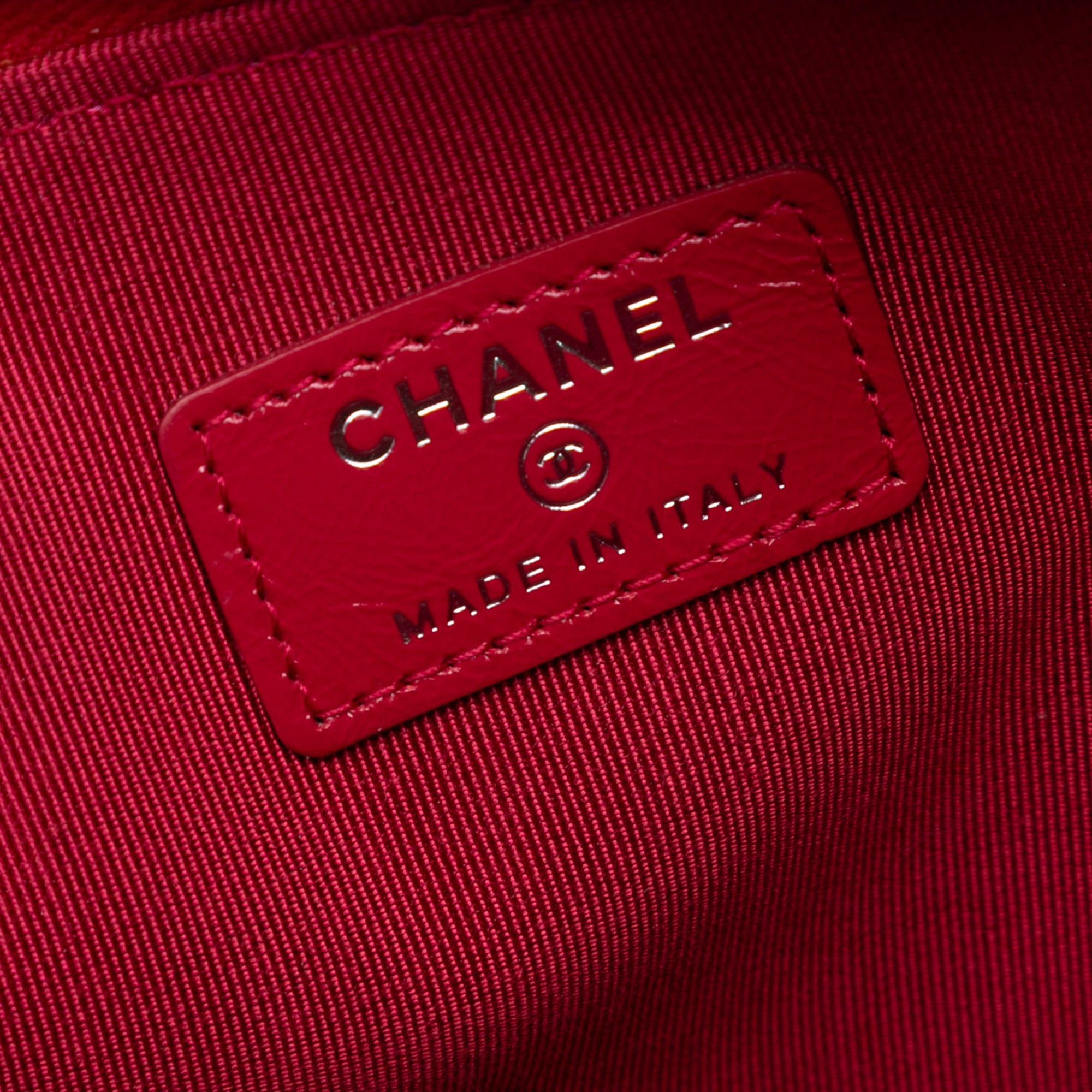 Chanel Medium Quilted Wool and Calfskin Gabrielle O Case Clutch Size ONE SIZE - 5 Thumbnail