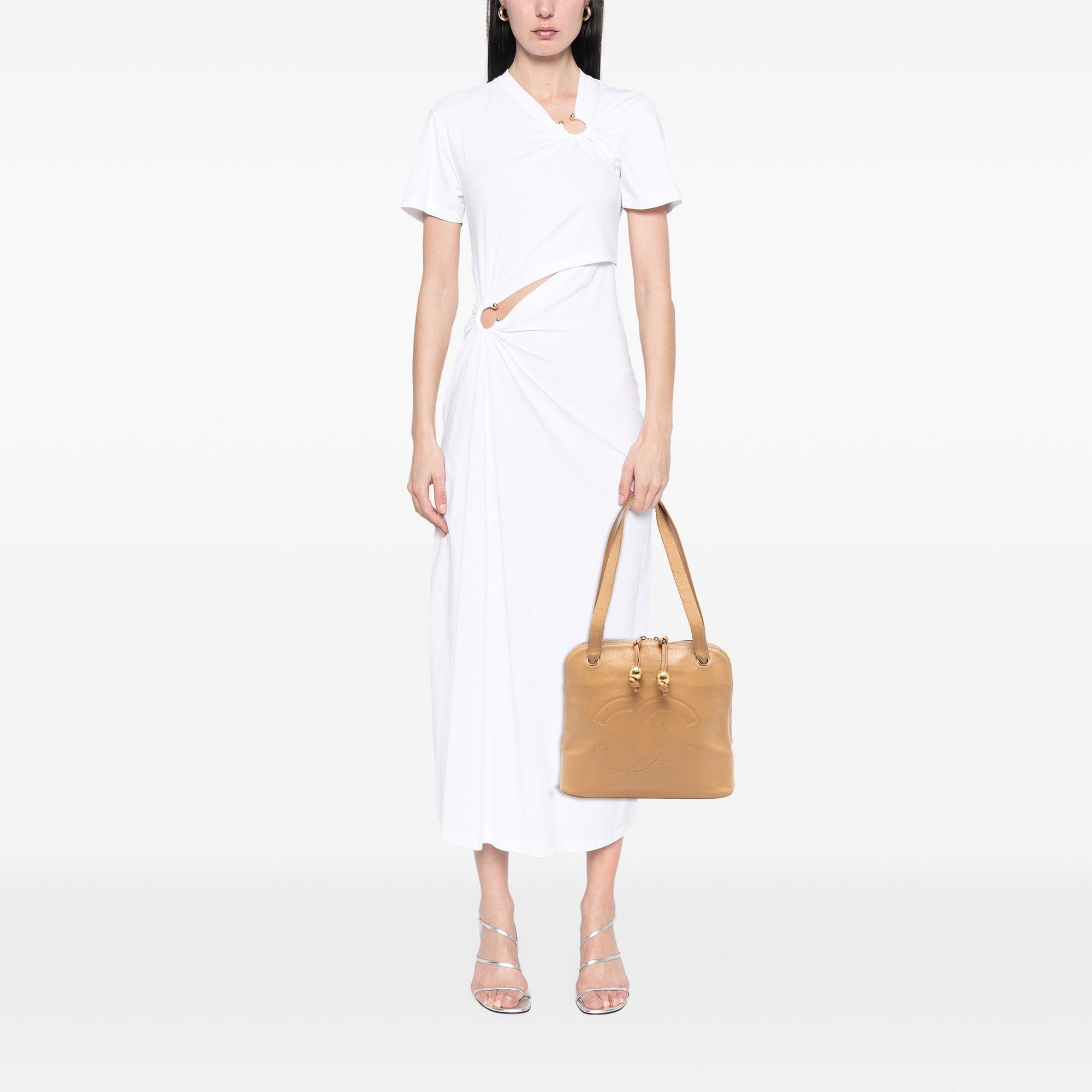 Chanel CC Caviar Two Way Zip Shoulder Bag Size ONE SIZE - 7 Thumbnail