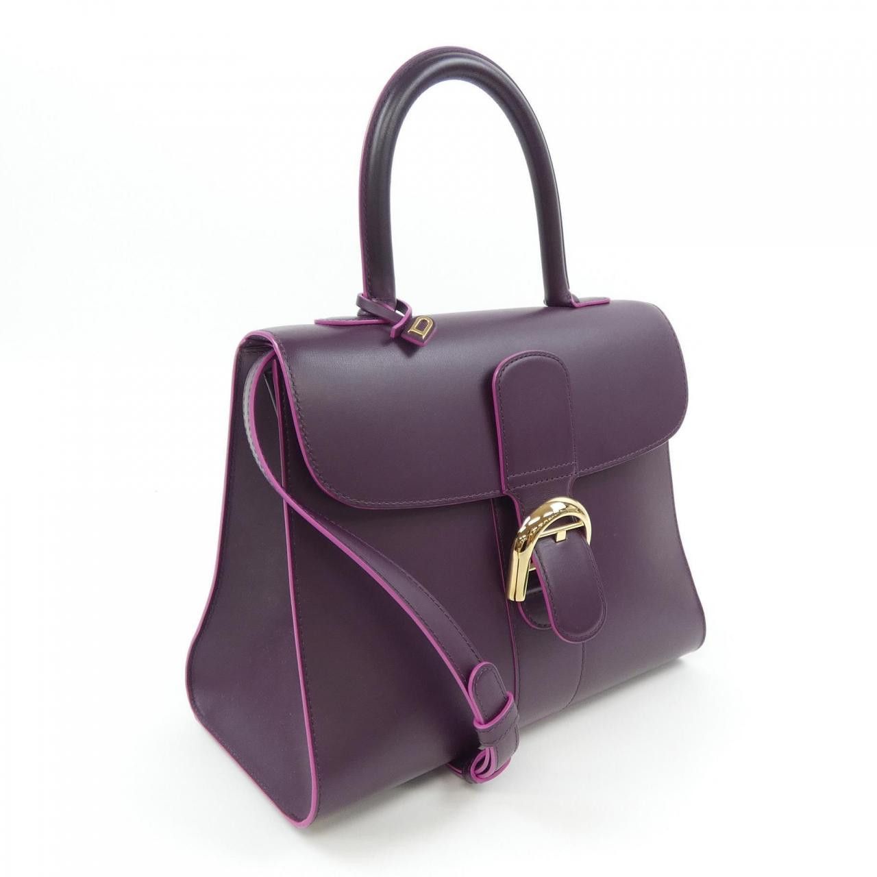 Delvaux Delvaux Delvaux Brillant Box Calf Bag Leather Handbag AA0060AAM DUTY FREE for USA Size ONE SIZE - 2 Thumbnail