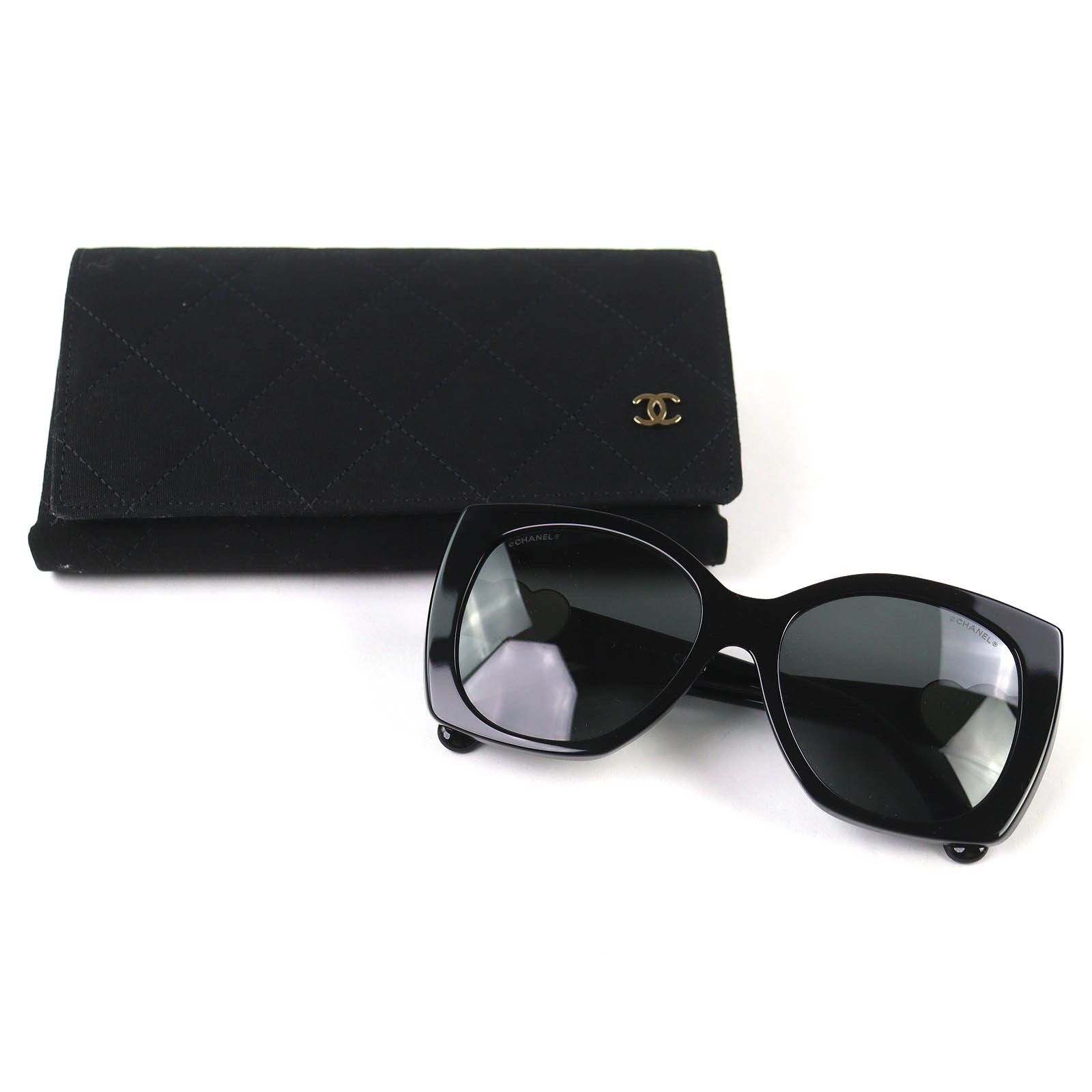 Chanel Chanel CHANEL COCO Mark Heart Square Shape Sunglasses Plastic / Synthetic Sunglasses 5519-A DUTY FREE for USA Size ONE SIZE - 2 Thumbnail