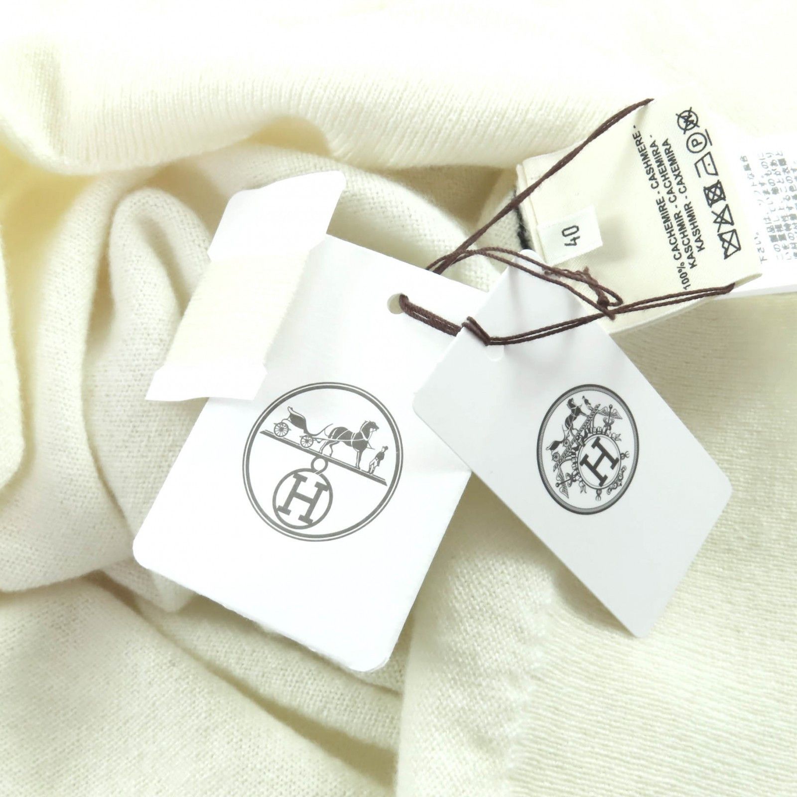 Hermes Hermes Hermes Cashmere Knit 40 Textile Tops DUTY FREE for USA Size ONE SIZE - 10 Thumbnail