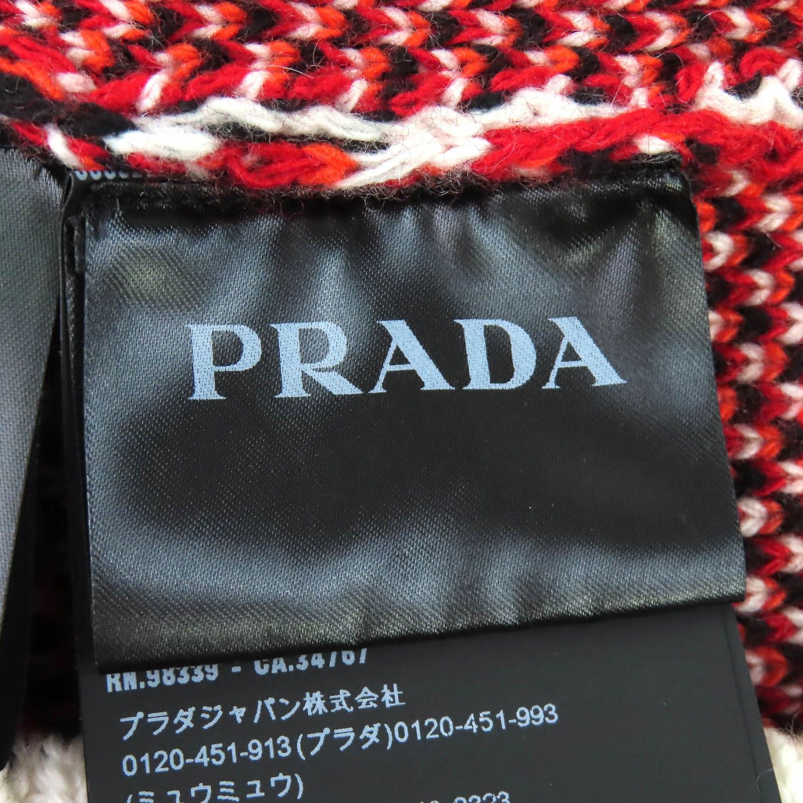Prada Prada Prada Mock neck Virgin Wool Cashmere Cotton Knit Textile Tops UMR536 S222 1113 DUTY FREE for USA Size ONE SIZE - 6 Thumbnail
