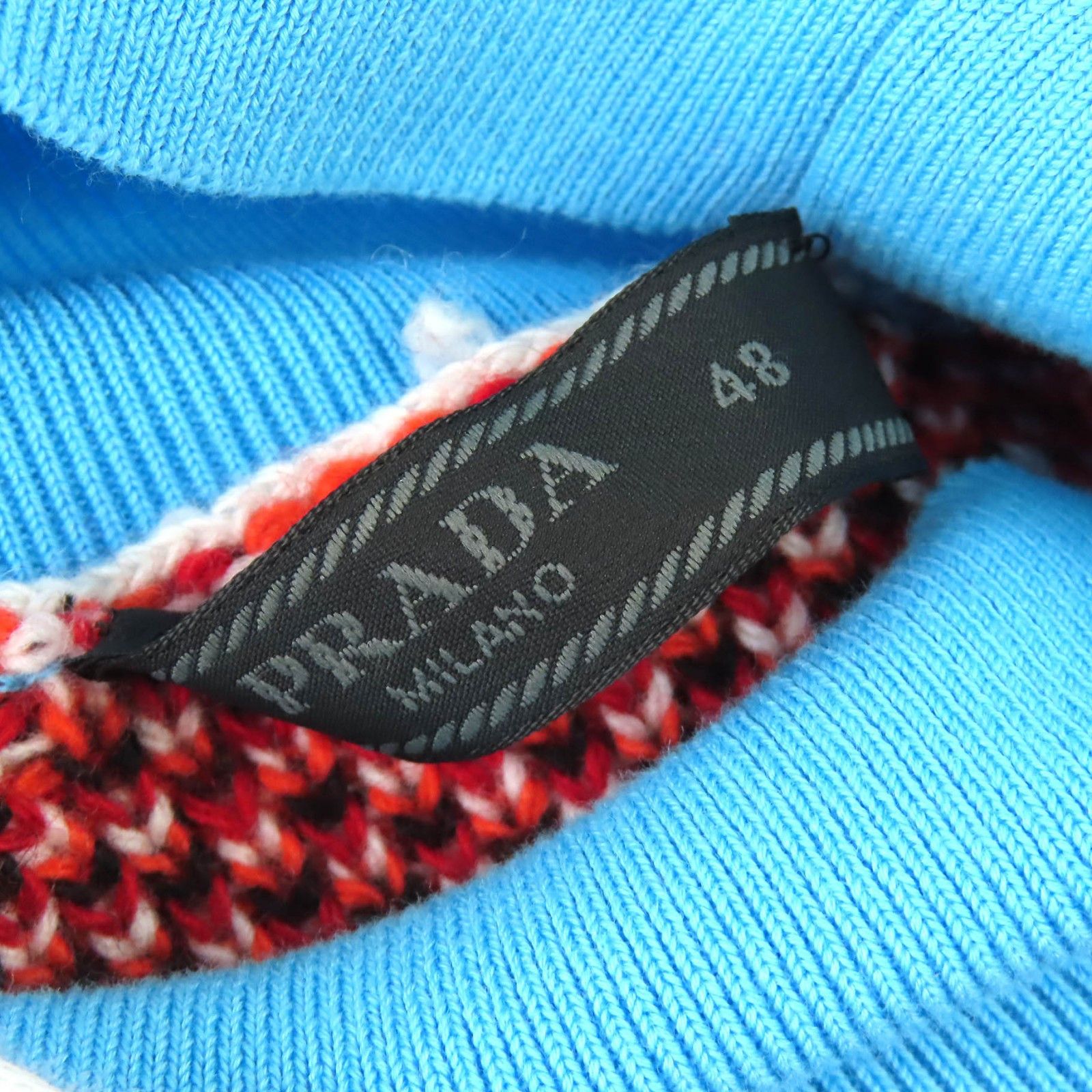 Prada Prada Prada Mock neck Virgin Wool Cashmere Cotton Knit Textile Tops UMR536 S222 1113 DUTY FREE for USA Size ONE SIZE - 5 Thumbnail