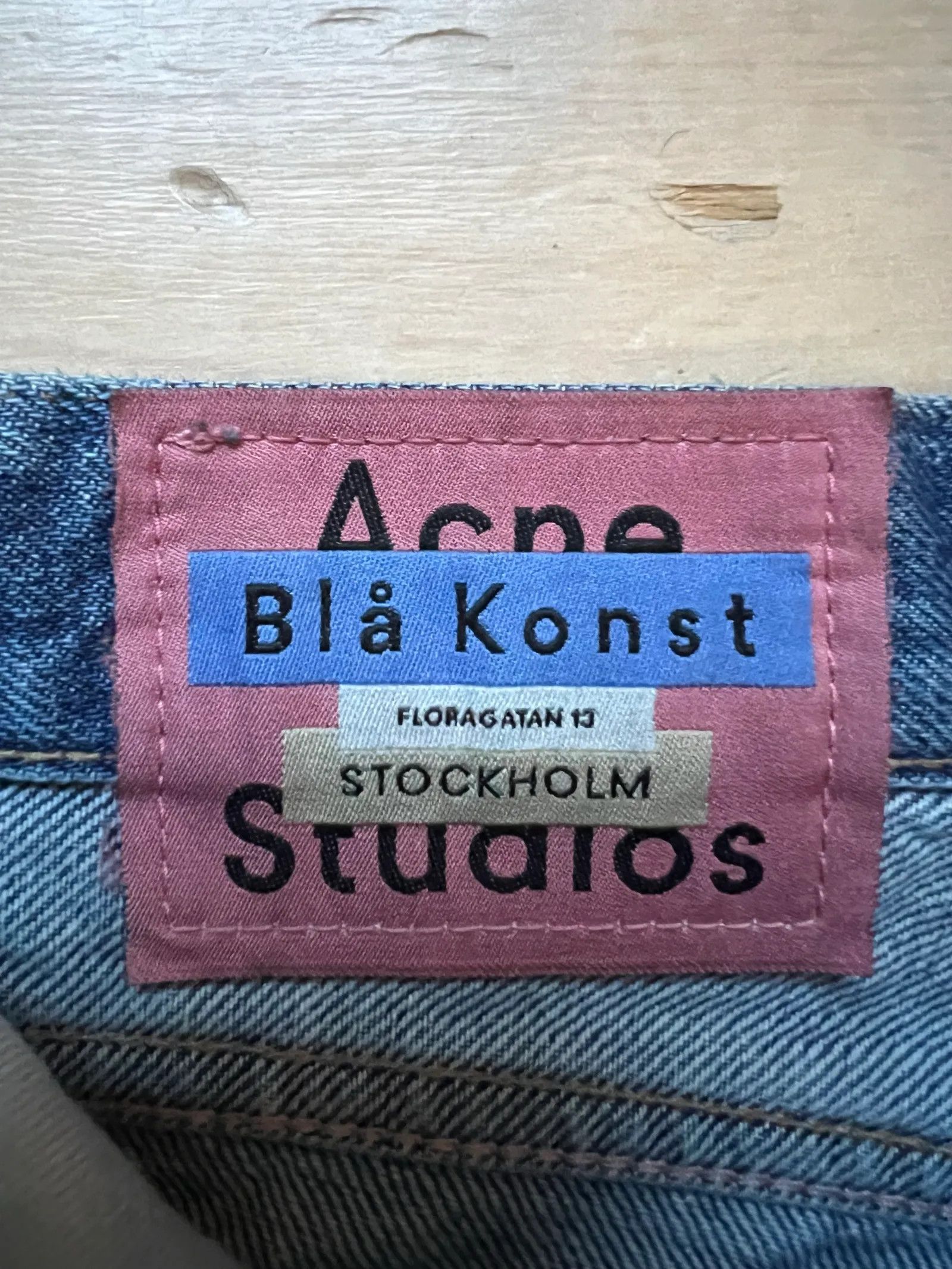 Acne Studios Acne Studios 1997 datk blue trash, Blå konst Jeans Size 27" / US 4 / IT 40 - 2 Thumbnail
