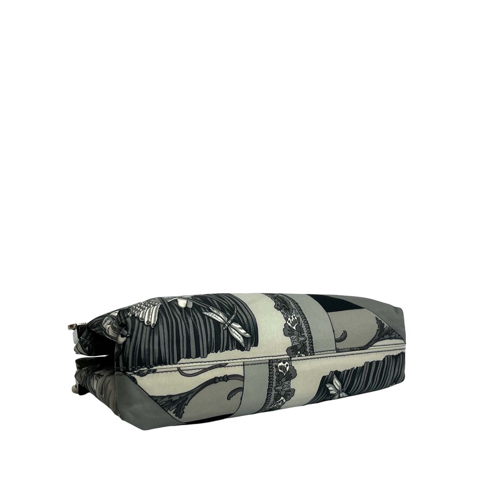 Salvatore Ferragamo Salvatore Ferragamo Printed Canvas Acrylic Top Handle Bag Size ONE SIZE - 7 Thumbnail