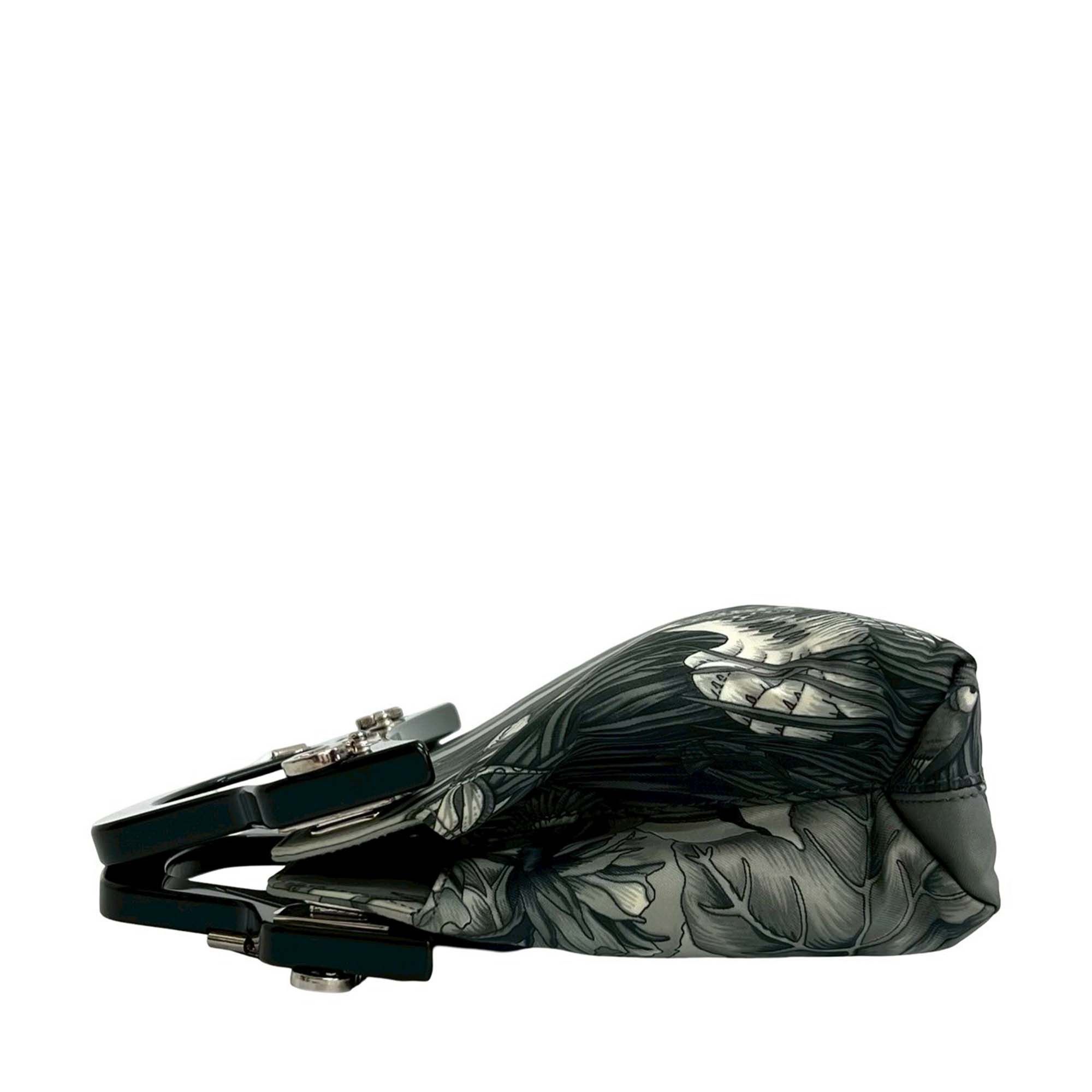Salvatore Ferragamo Salvatore Ferragamo Printed Canvas Acrylic Top Handle Bag Size ONE SIZE - 4 Thumbnail