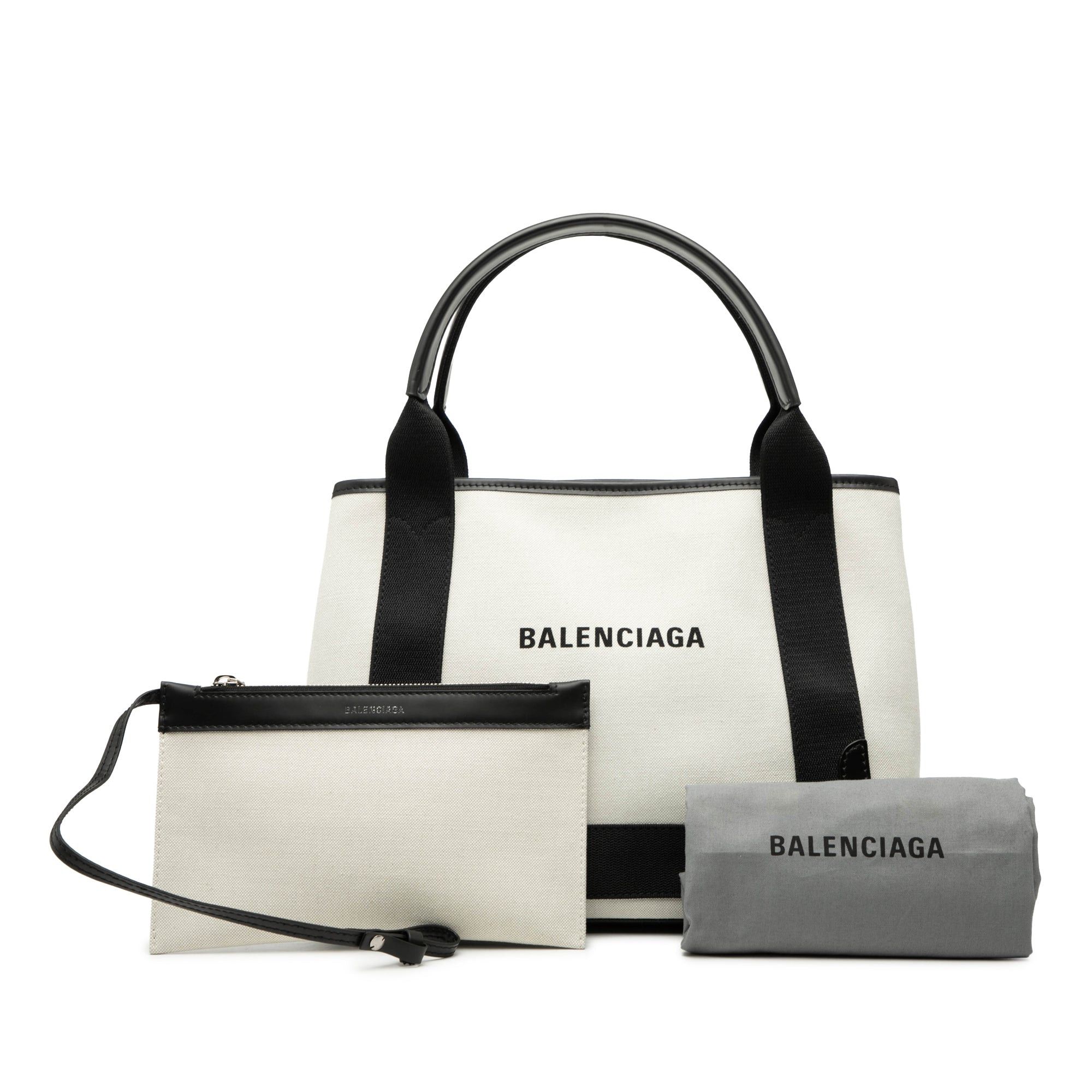 Balenciaga Canvas Navy Cabas Tote S Size ONE SIZE - 8 Thumbnail