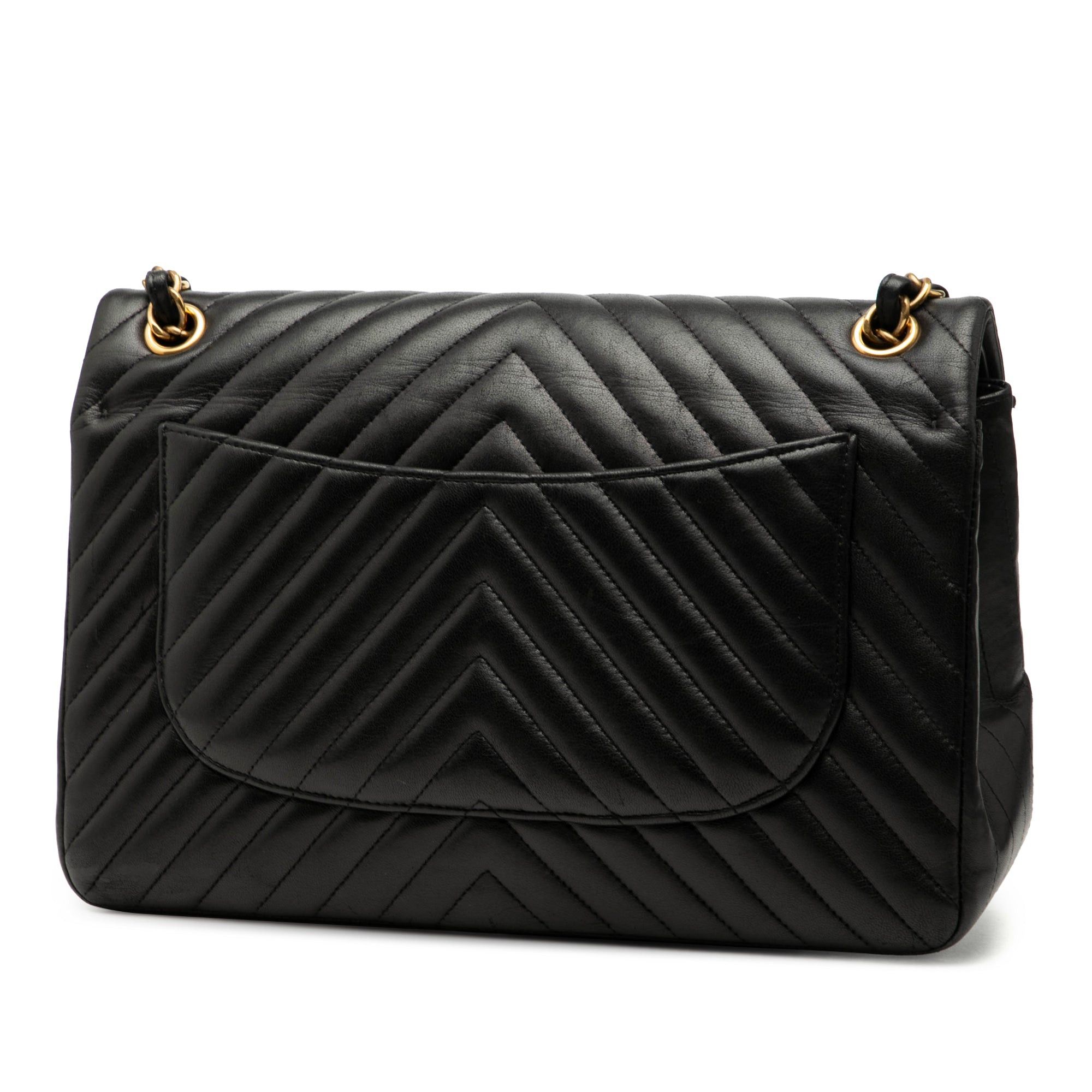 Chanel Jumbo Classic Chevron Lambskin Double Flap Size ONE SIZE - 2 Thumbnail