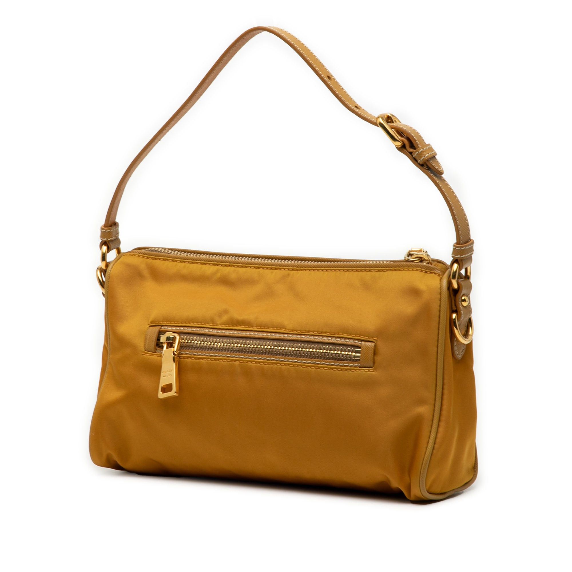 Prada Saffiano Trimmed Tessuto Handbag Size ONE SIZE - 2 Thumbnail