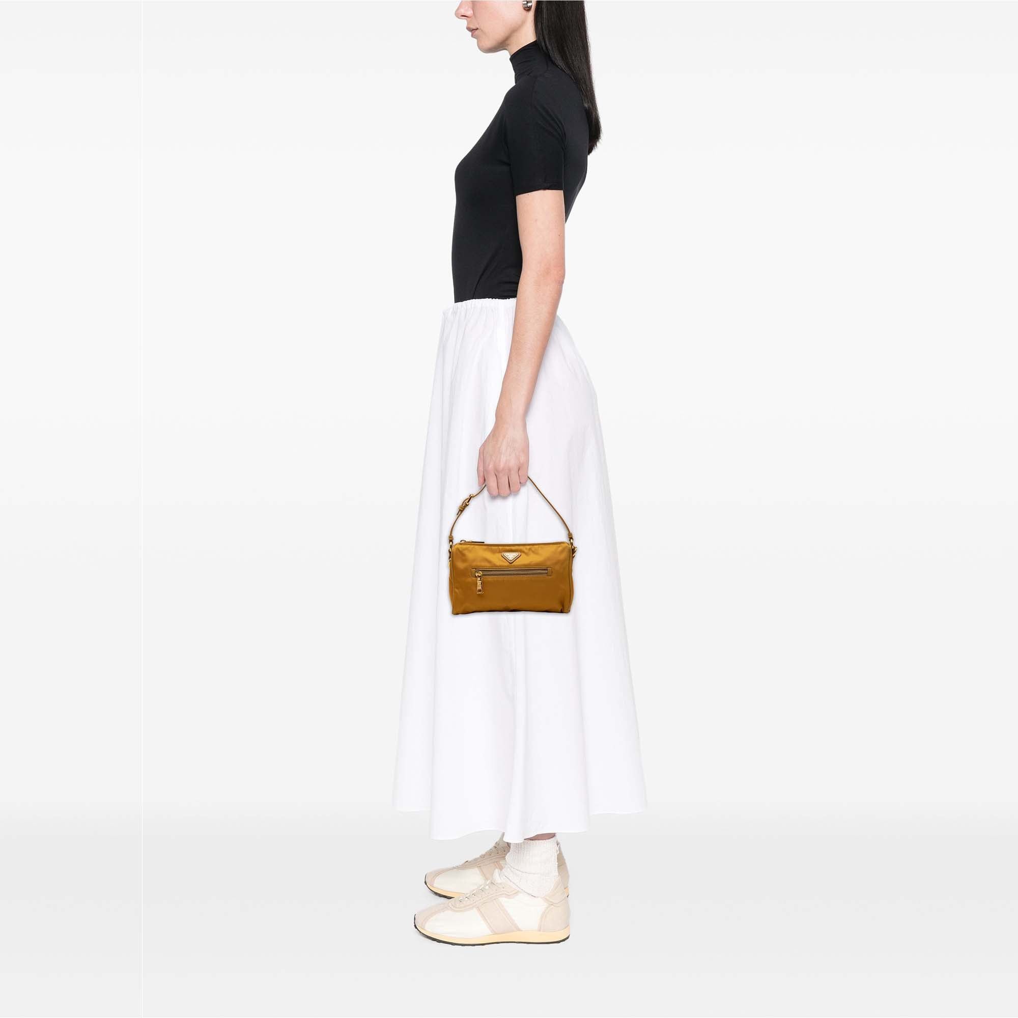 Prada Saffiano Trimmed Tessuto Handbag Size ONE SIZE - 6 Thumbnail