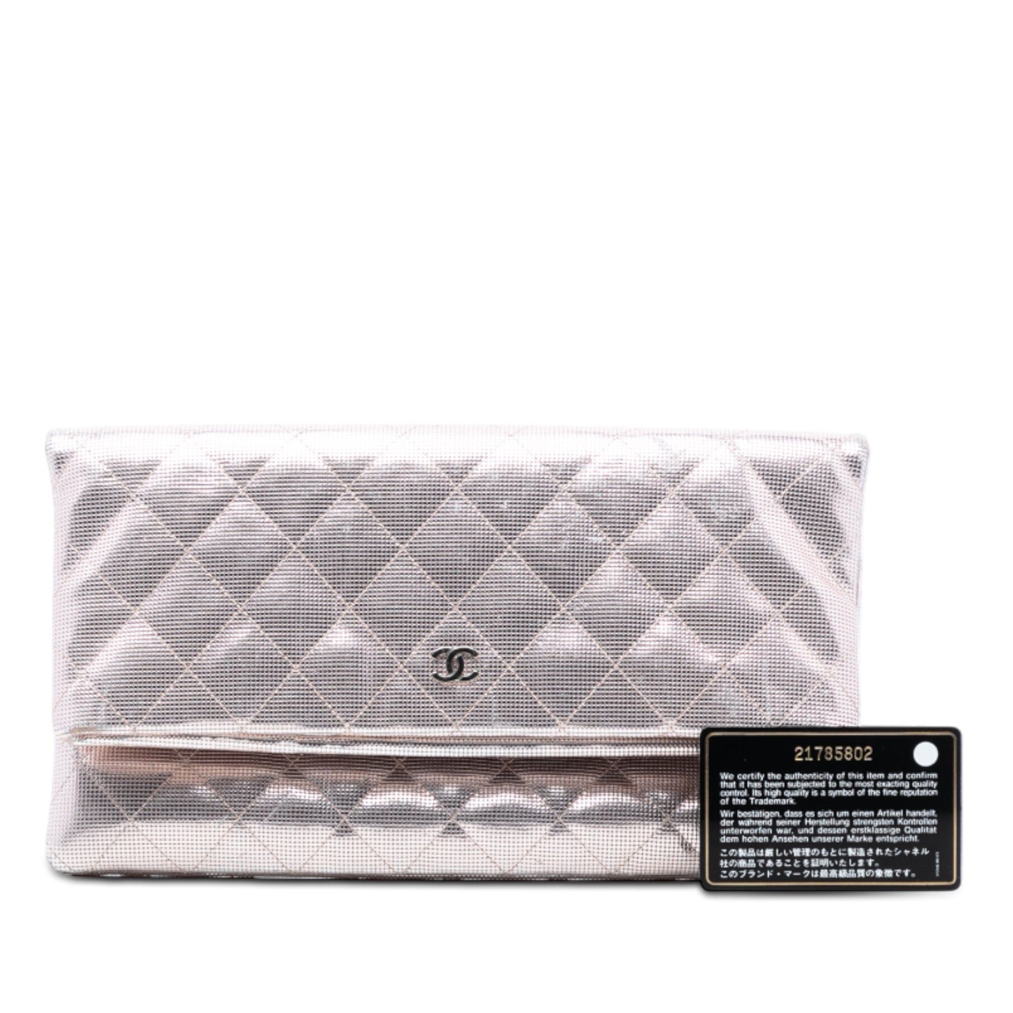 Chanel Quilted Calfskin Pixel Effect Beauty Foldover Clutch Size ONE SIZE - 8 Thumbnail
