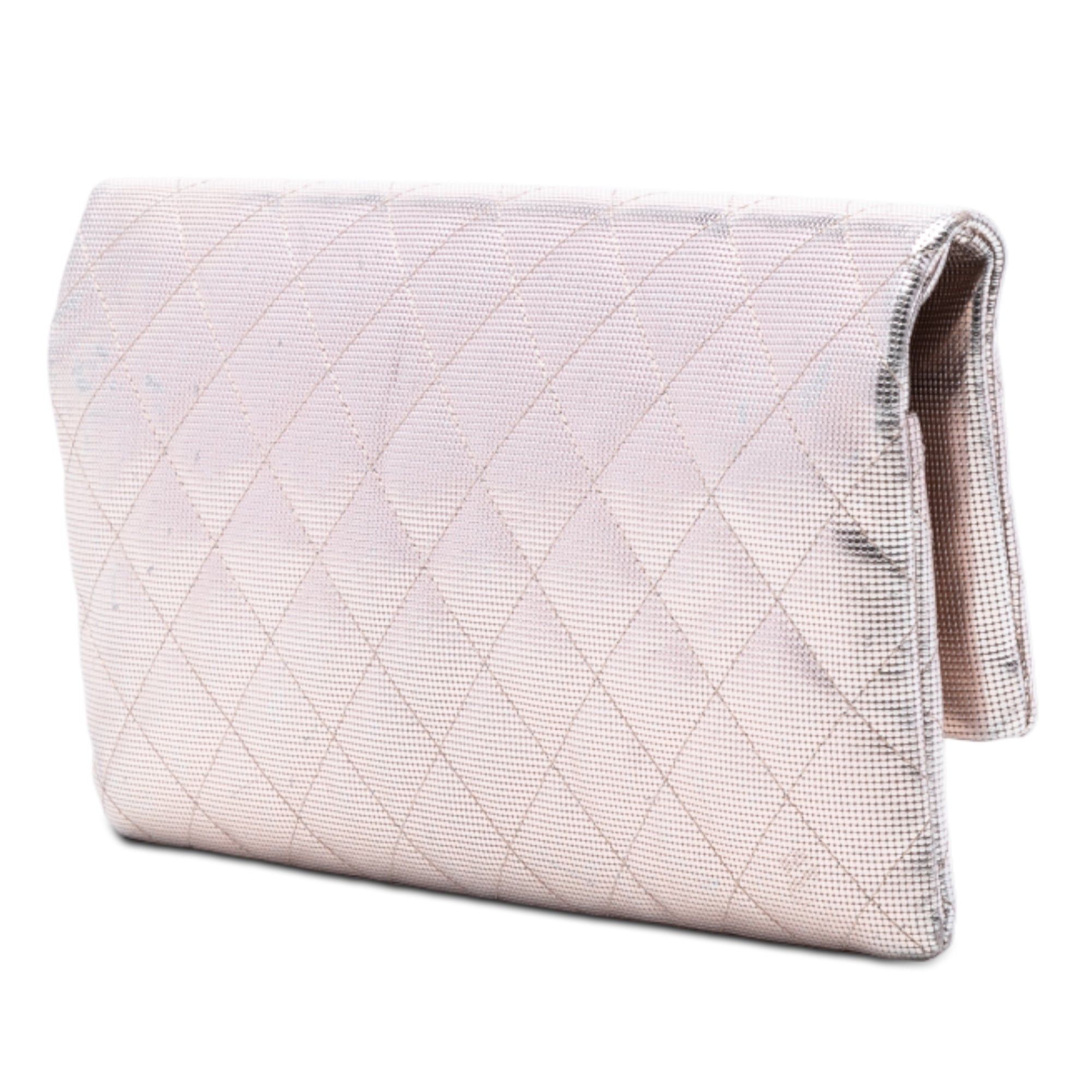 Chanel Quilted Calfskin Pixel Effect Beauty Foldover Clutch Size ONE SIZE - 2 Thumbnail
