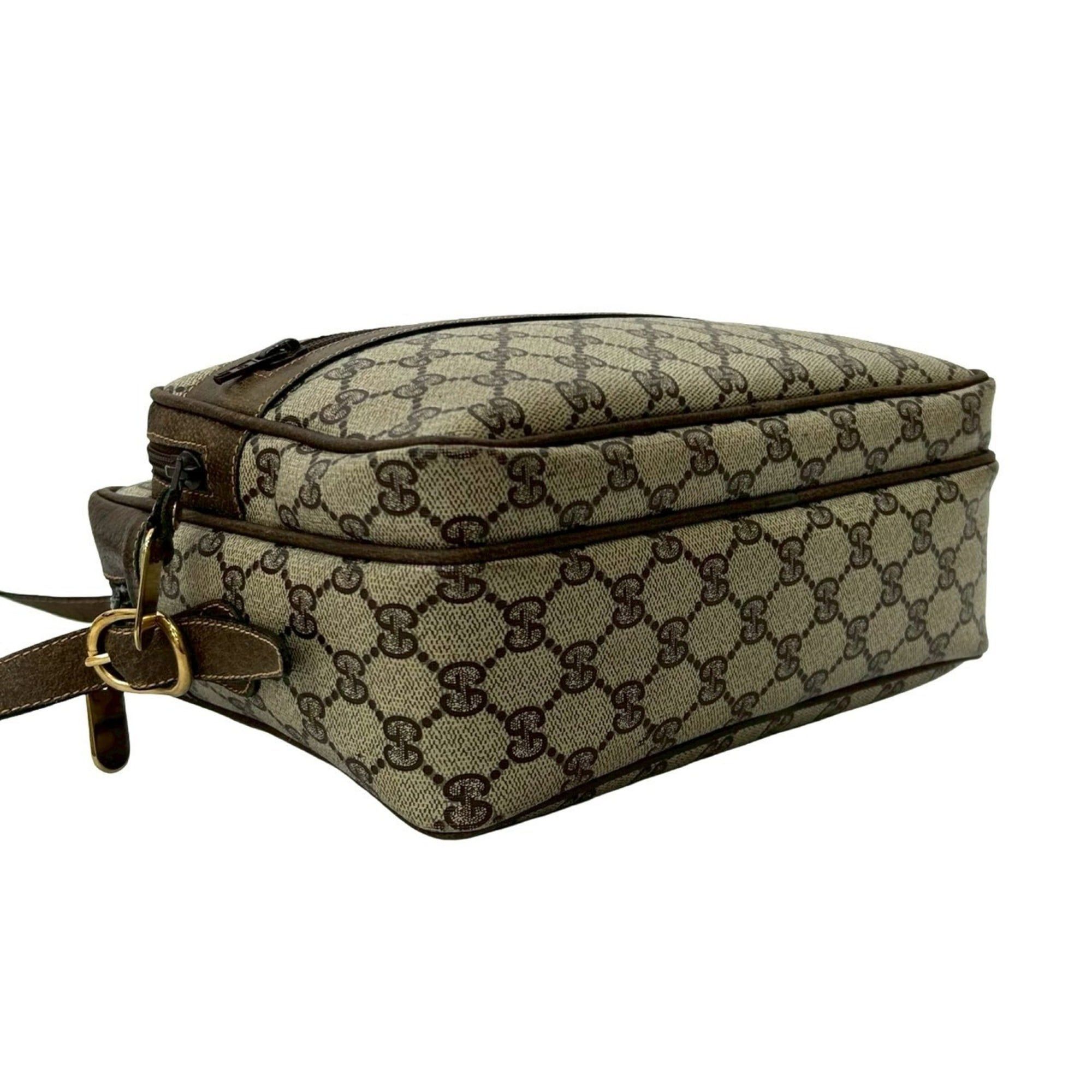 Gucci GUCCI Old Gucci GG Leather Shoulder Bag Pochette Sacoche Black 20048 Size ONE SIZE - 7 Thumbnail