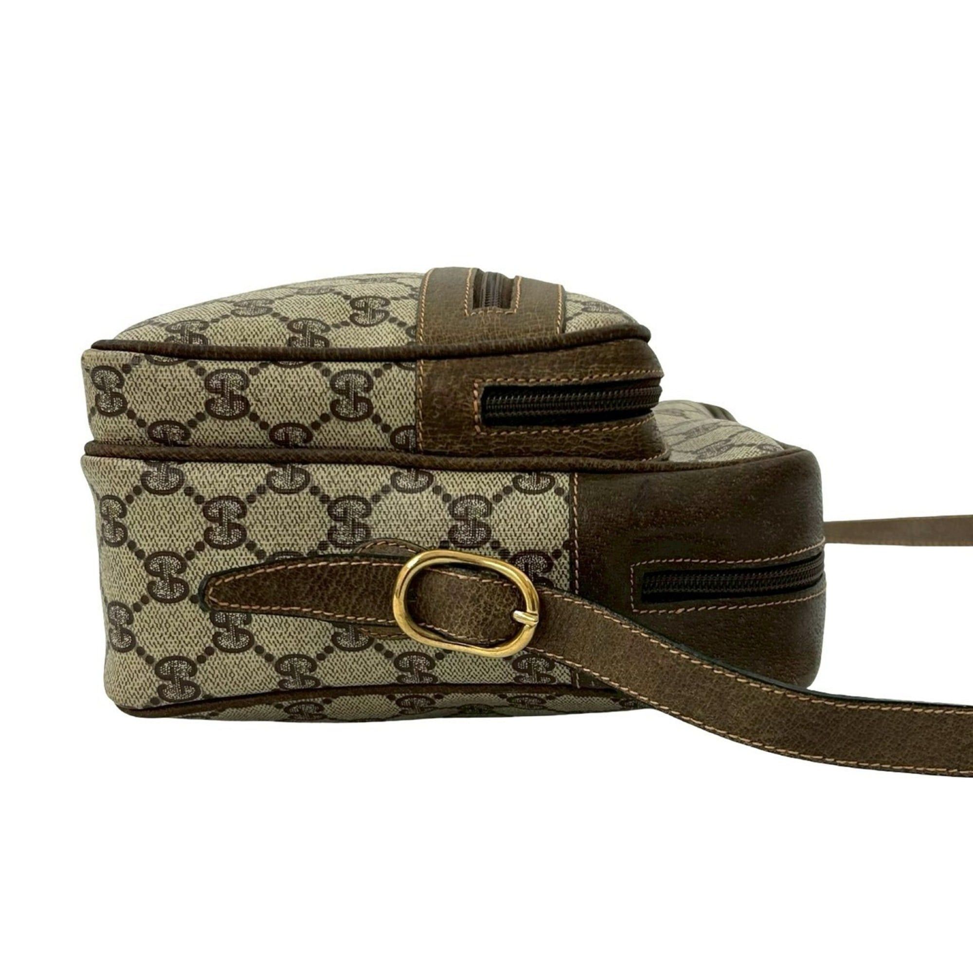 Gucci GUCCI Old Gucci GG Leather Shoulder Bag Pochette Sacoche Black 20048 Size ONE SIZE - 6 Thumbnail