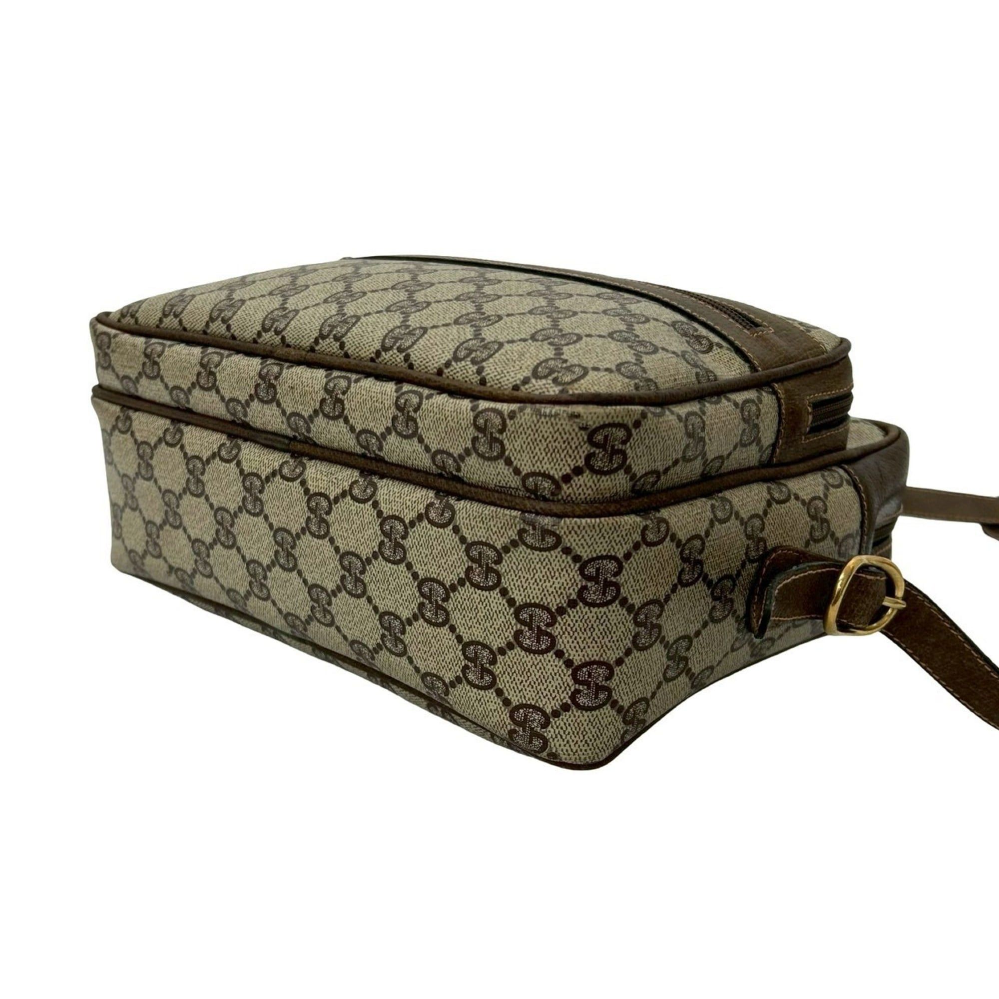 Gucci GUCCI Old Gucci GG Leather Shoulder Bag Pochette Sacoche Black 20048 Size ONE SIZE - 8 Thumbnail
