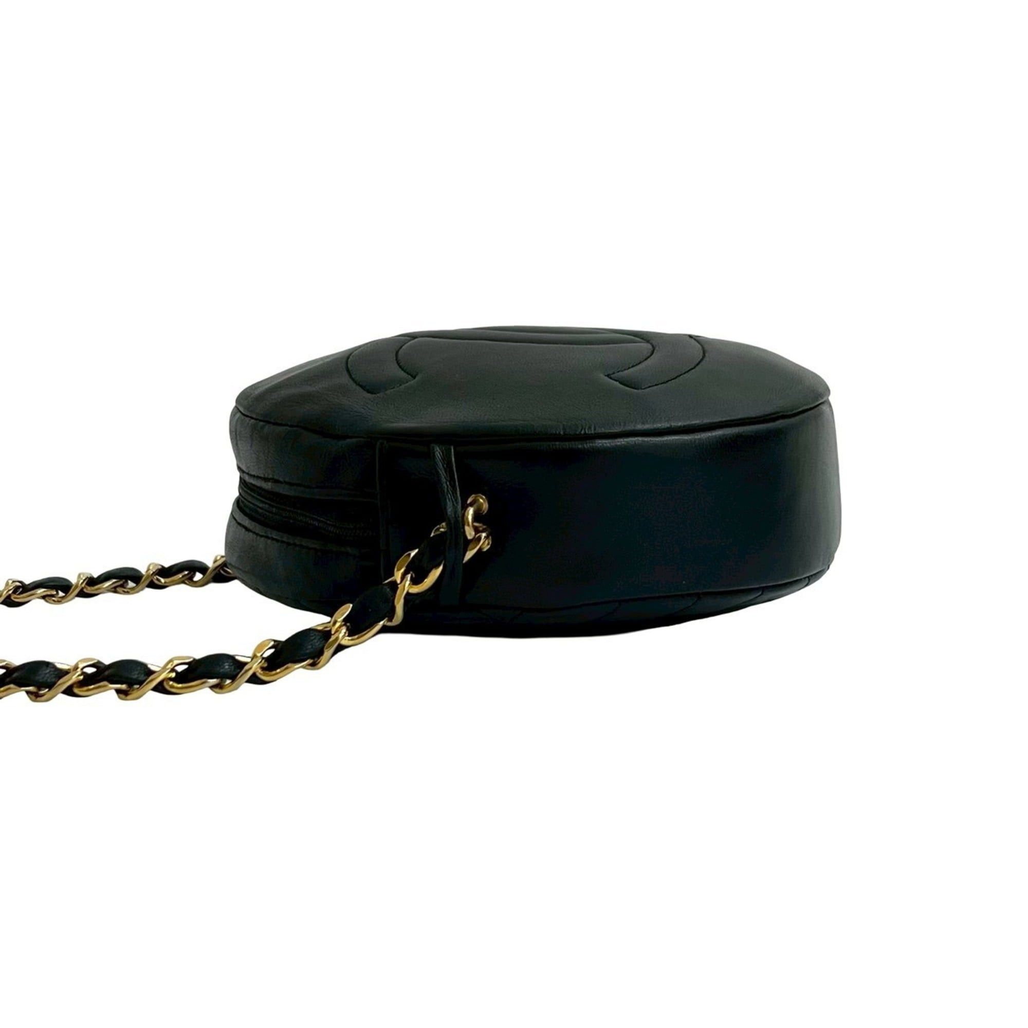 Chanel CHANEL Matelasse Coco Mark Lambskin Chain Shoulder Bag Pochette Black 20034 Size ONE SIZE - 5 Thumbnail